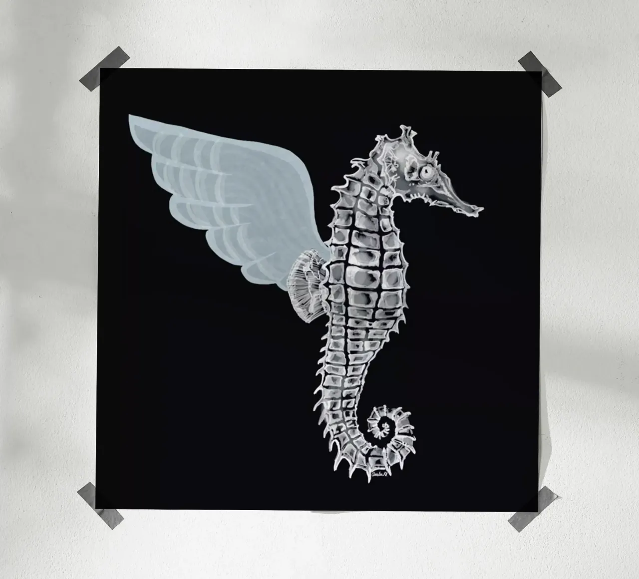 Pegasus poster by Amalia Restrepo