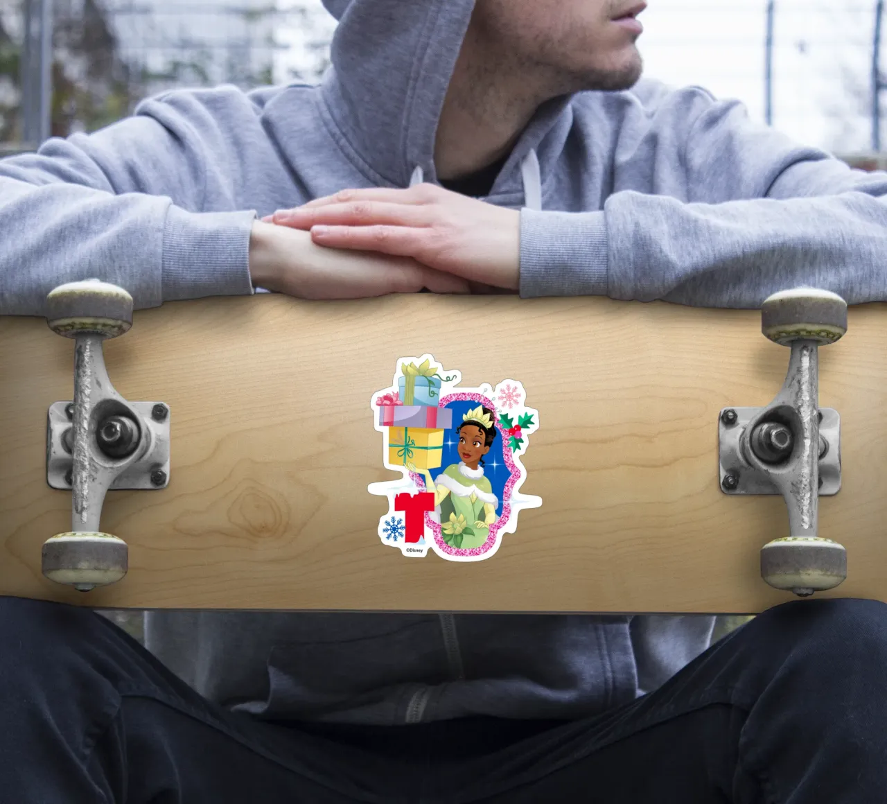 TIANA XMAS sticker van DISNEY PRINCESS - Sticker Shop