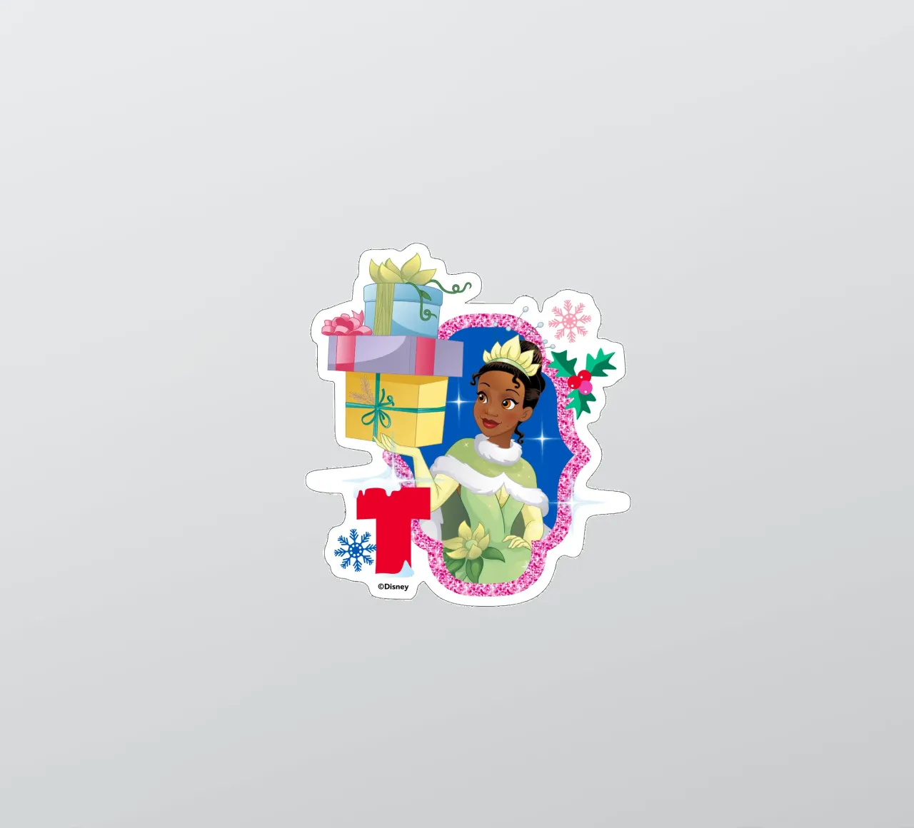 TIANA XMAS sticker van DISNEY PRINCESS - Sticker Shop