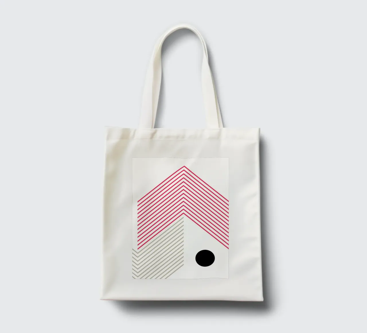 Minimal lines Abstract borsa in juta da KHouse Studio