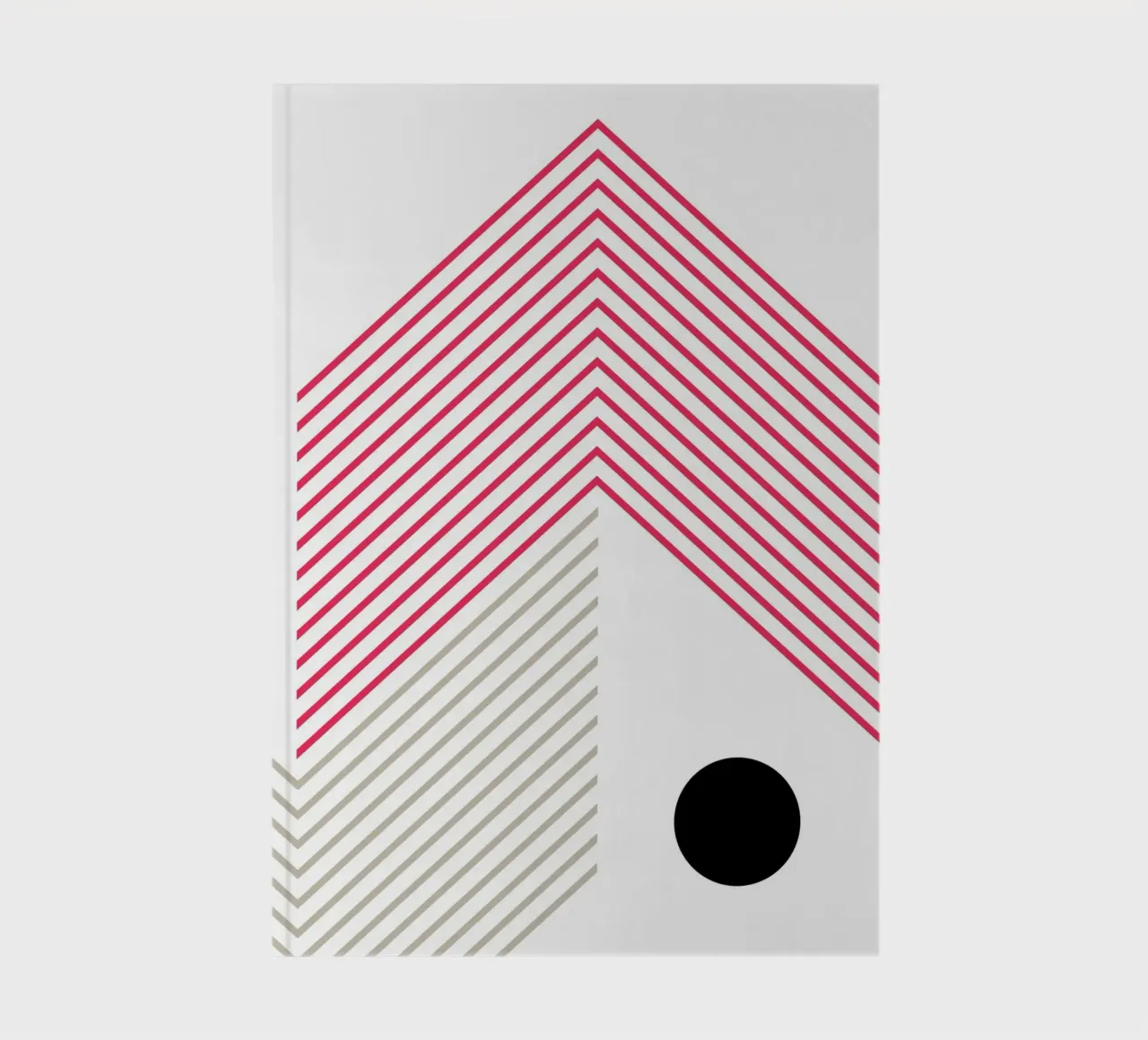 Minimal lines Abstract notebook by KHouse Studio