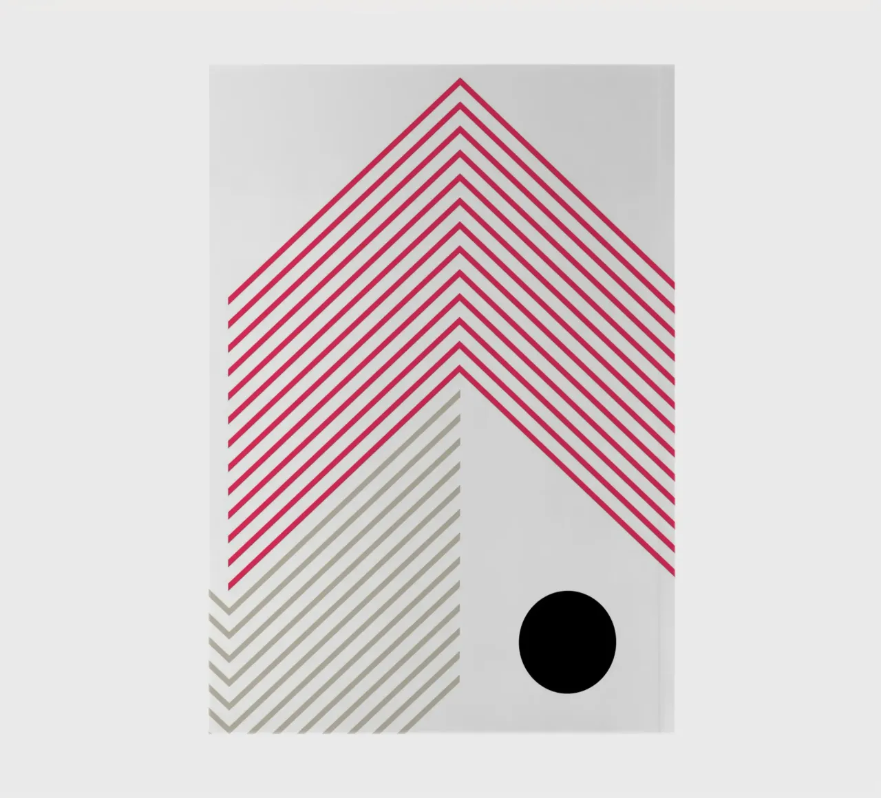 Minimal lines Abstract notebook by KHouse Studio