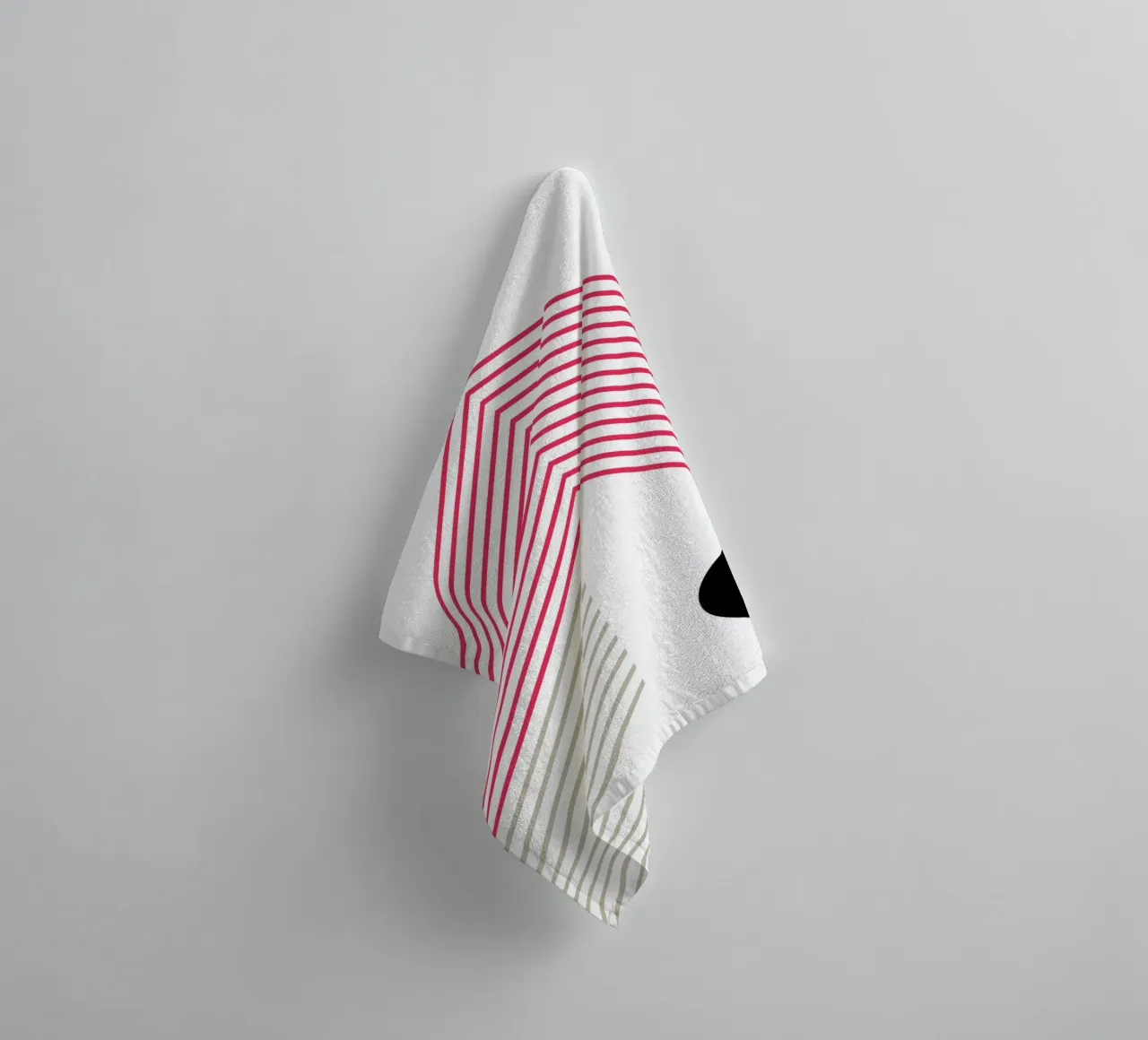 Minimal lines Abstract Handtuch von KHouse Studio