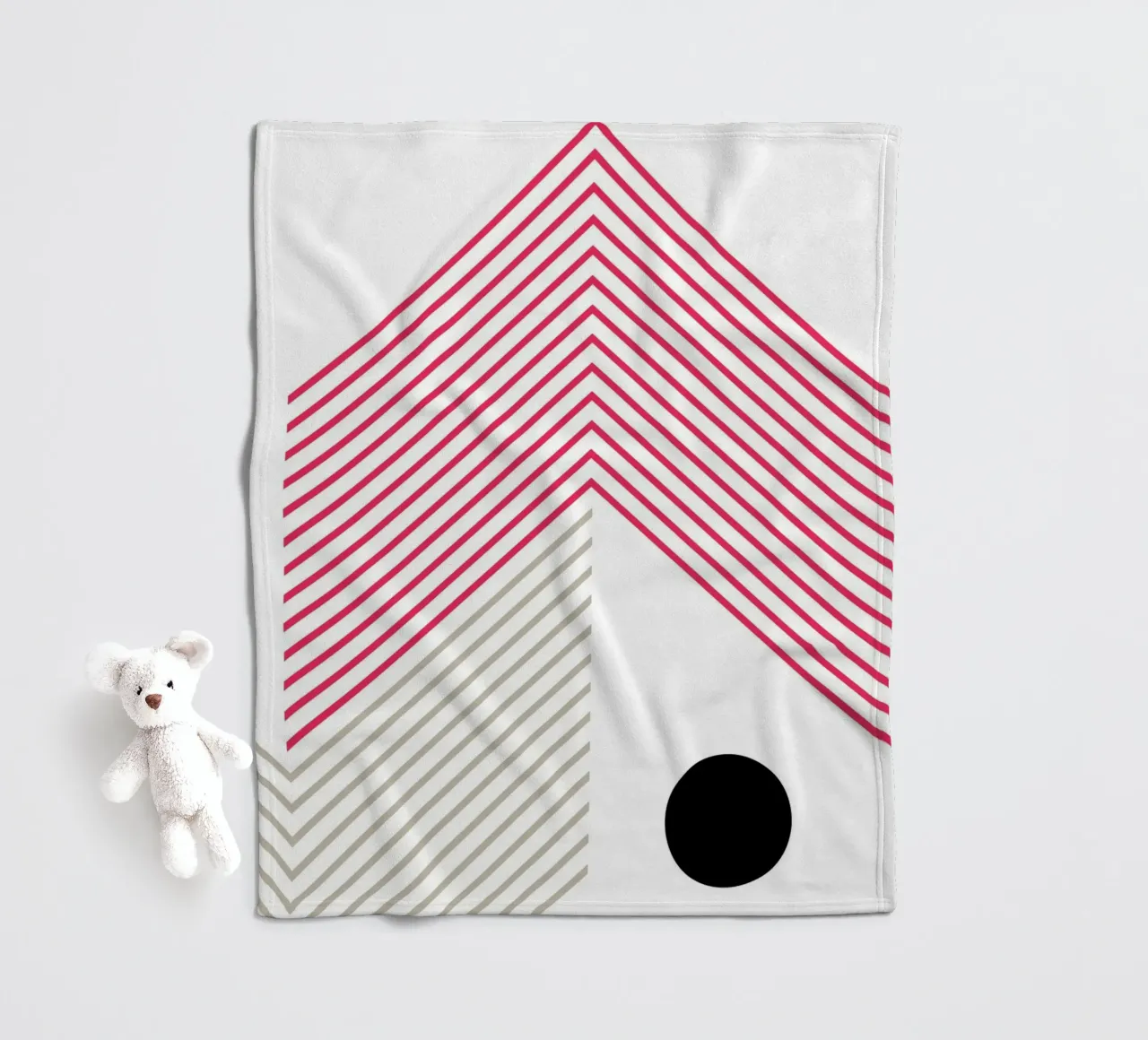Minimal lines Abstract Fleecedecke von KHouse Studio