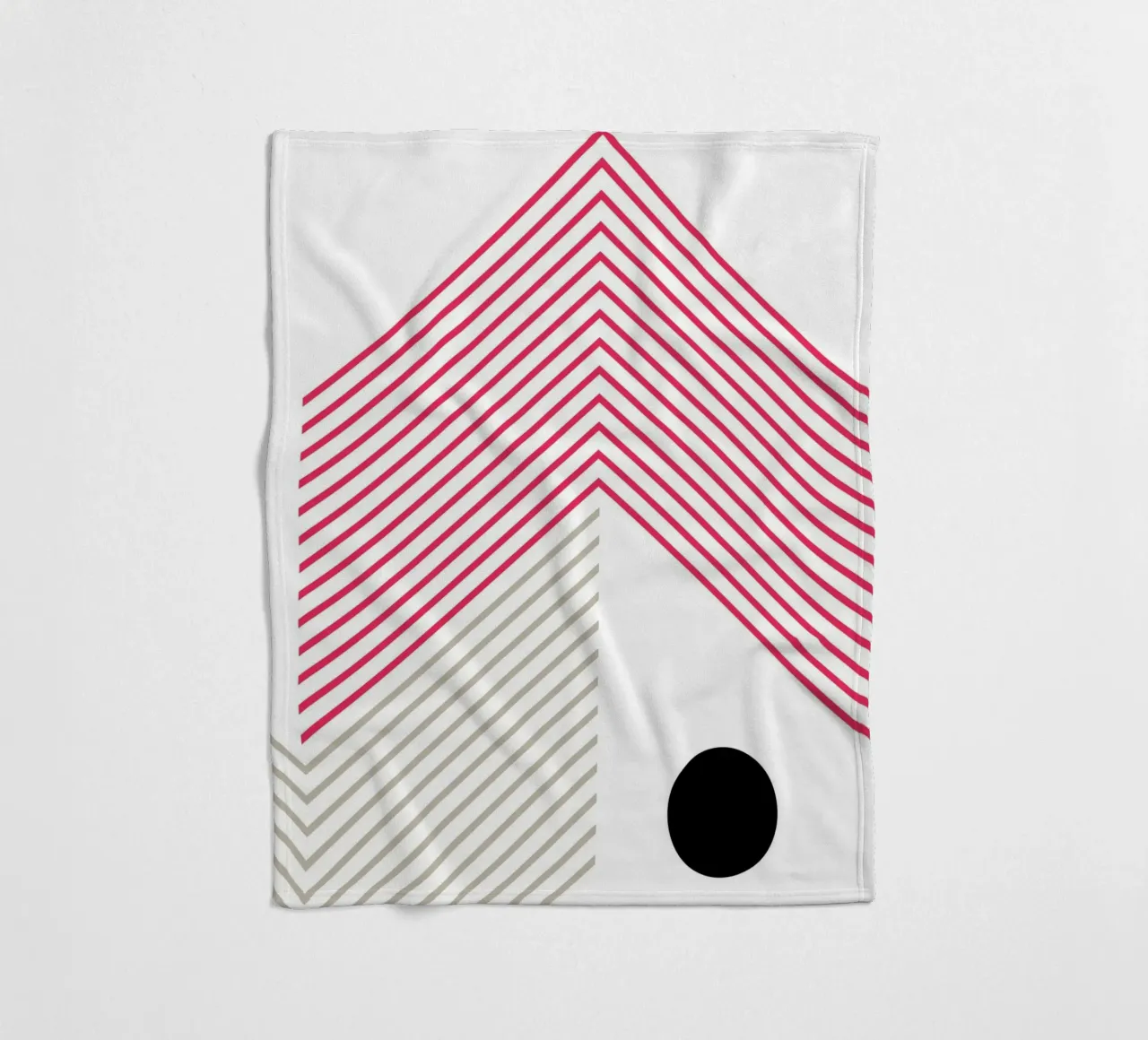 Minimal lines Abstract Fleecedecke von KHouse Studio