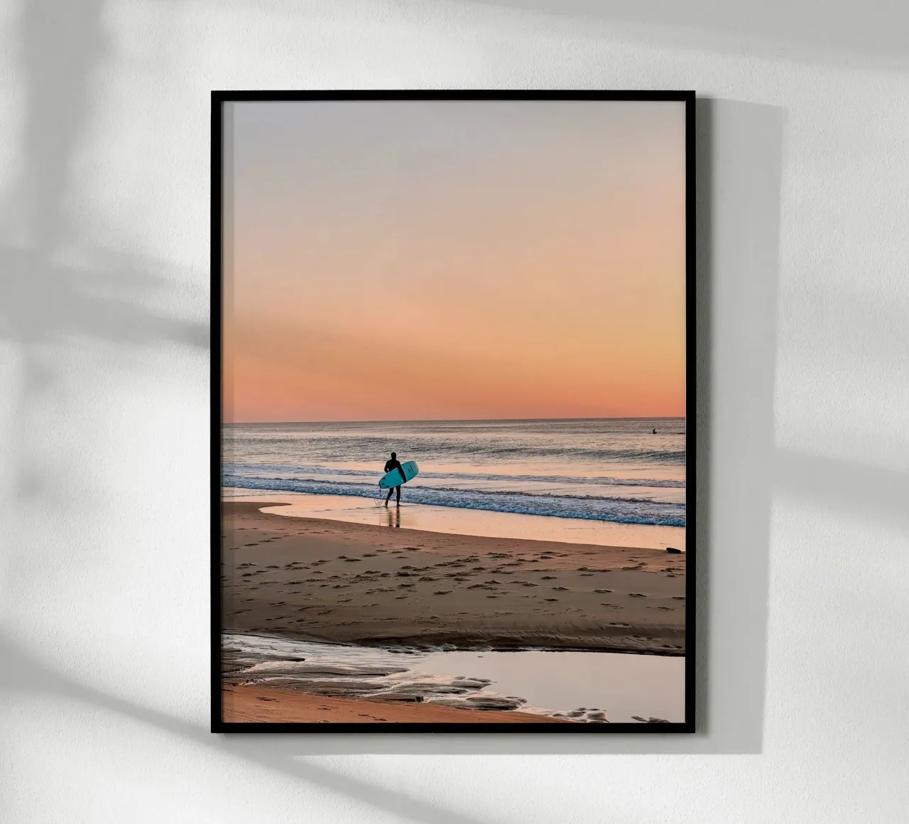 Le surf bleu poster con telaio in alluminio da CALL OF THE OCEAN
