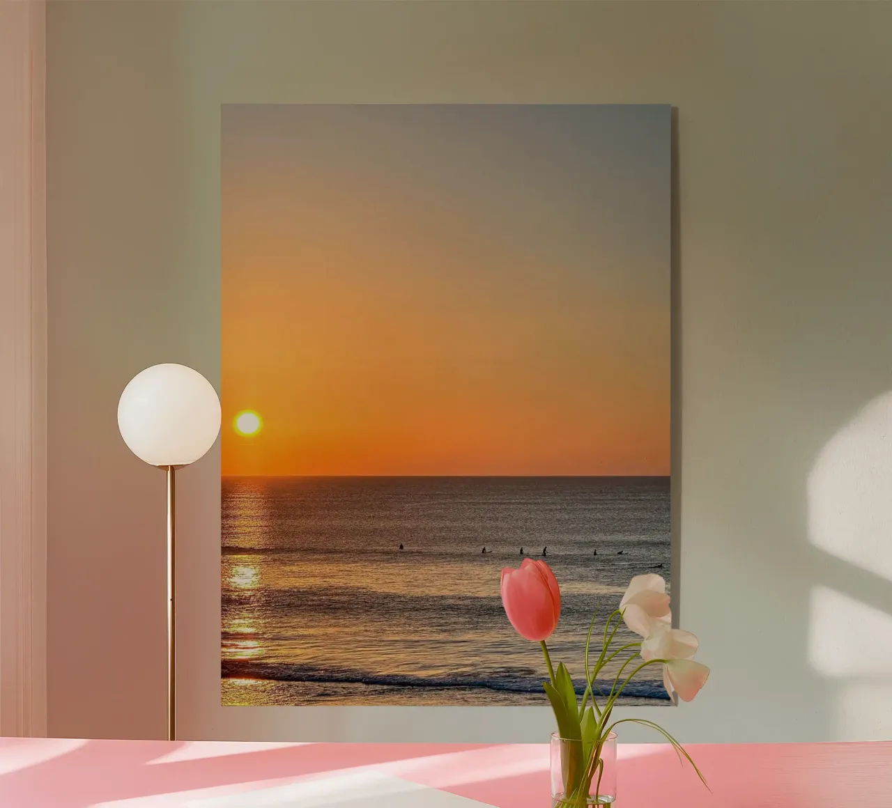 Soirée orangée plexiglass da CALL OF THE OCEAN