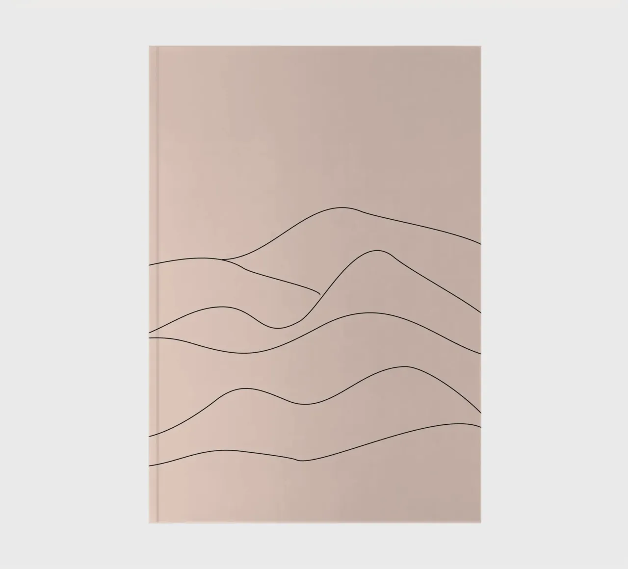 Pink Mountains notebook by KHouse Studio