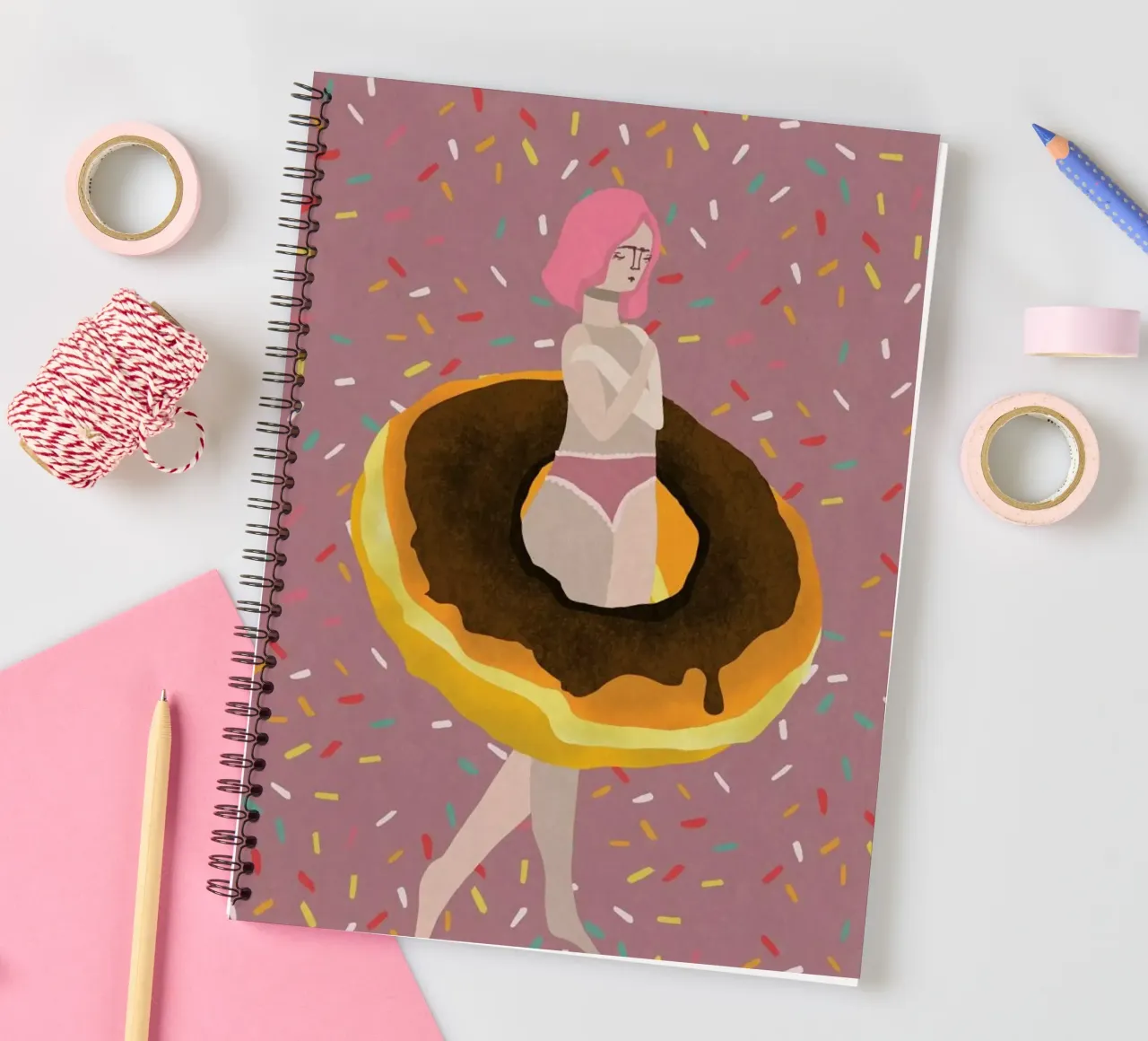 To Eat or Not to Eat spiral notebook by Amalia Restrepo