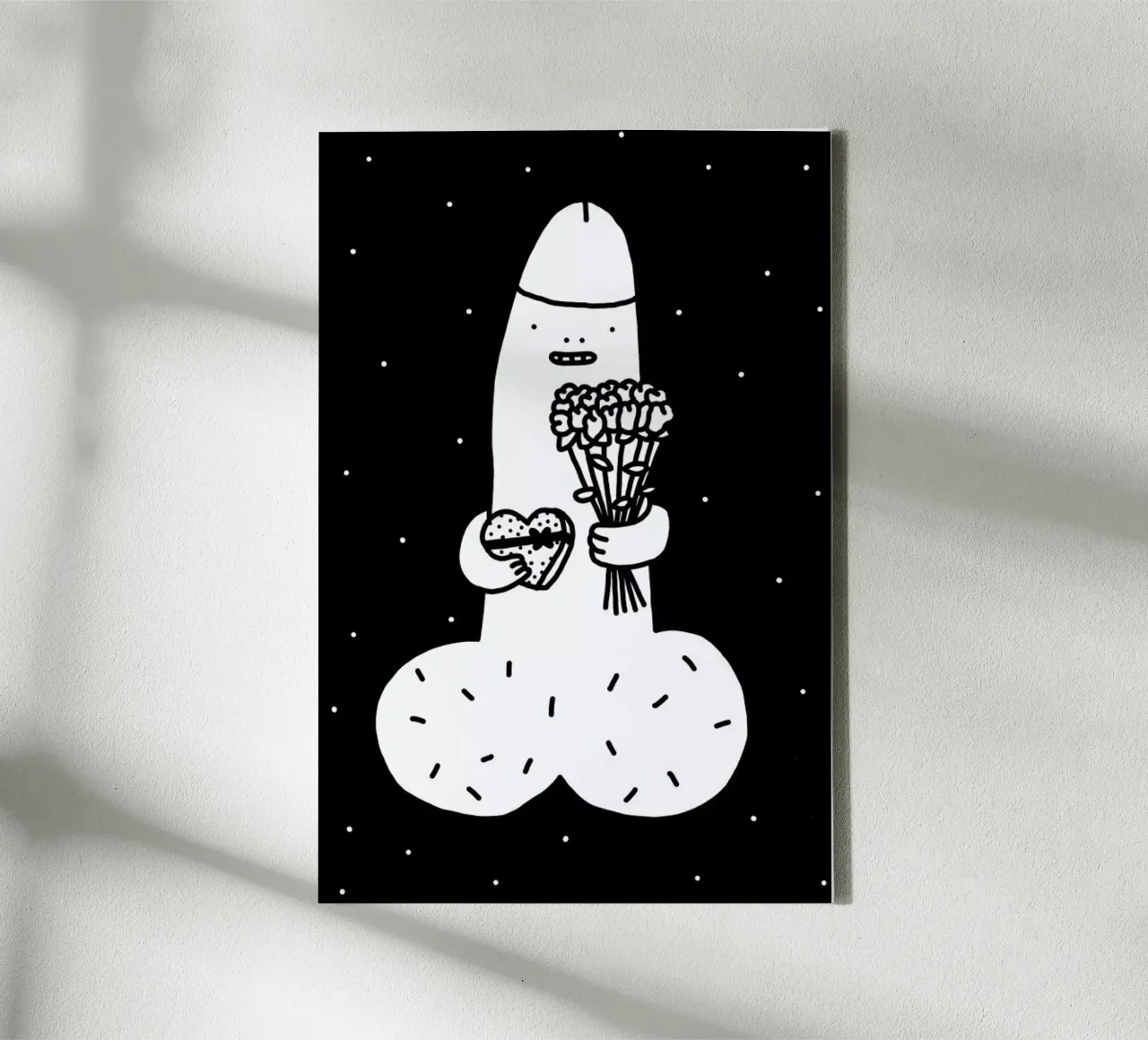 I Love You I canvas met Baklijst van Herzette