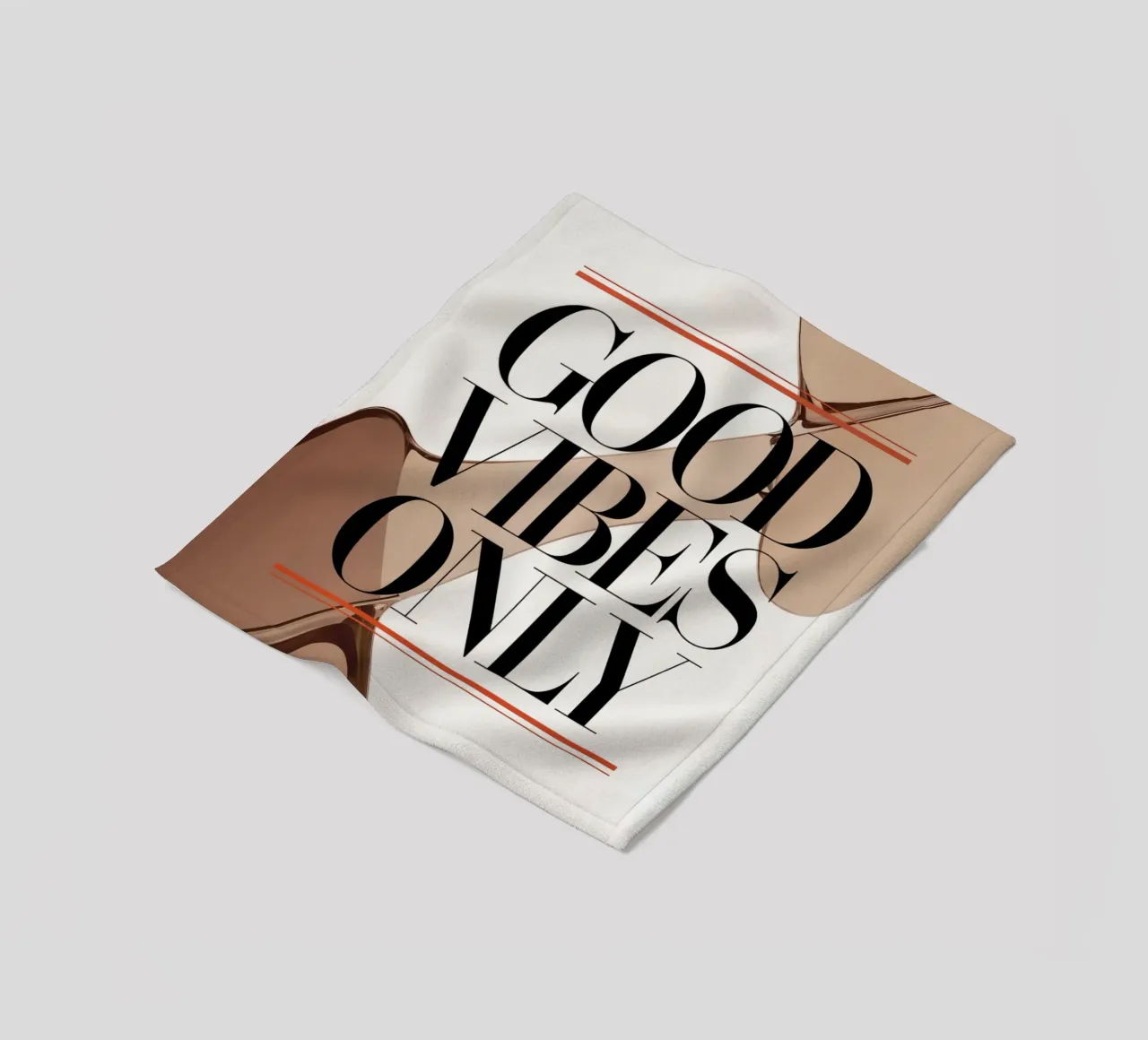 Good Vibes Only fleece blanket by logic