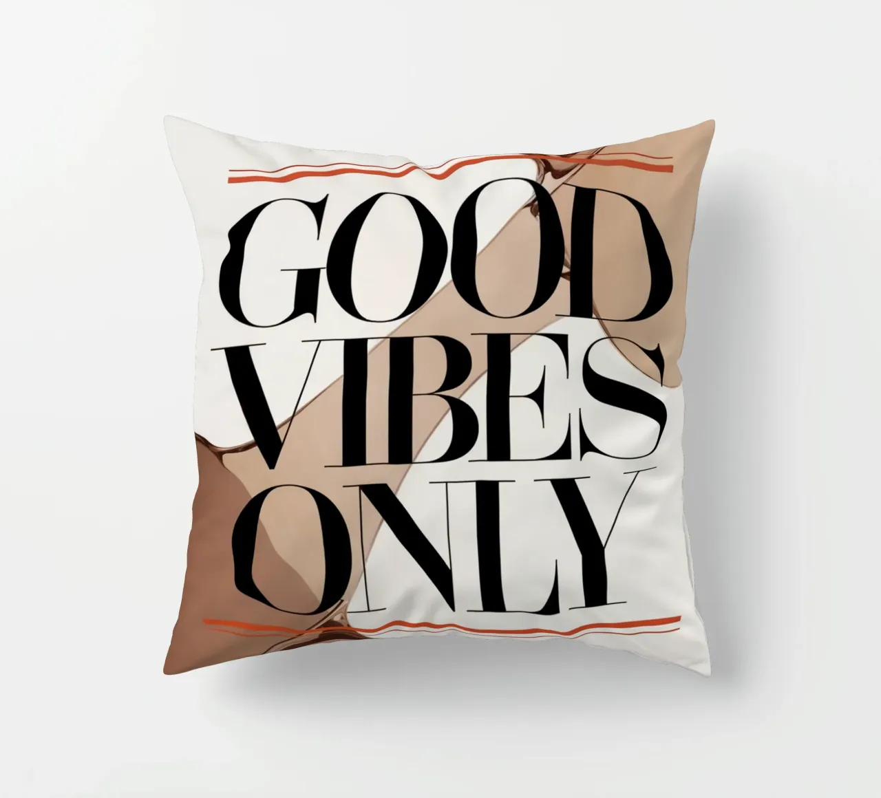 Good Vibes Only decorative cushion by logic