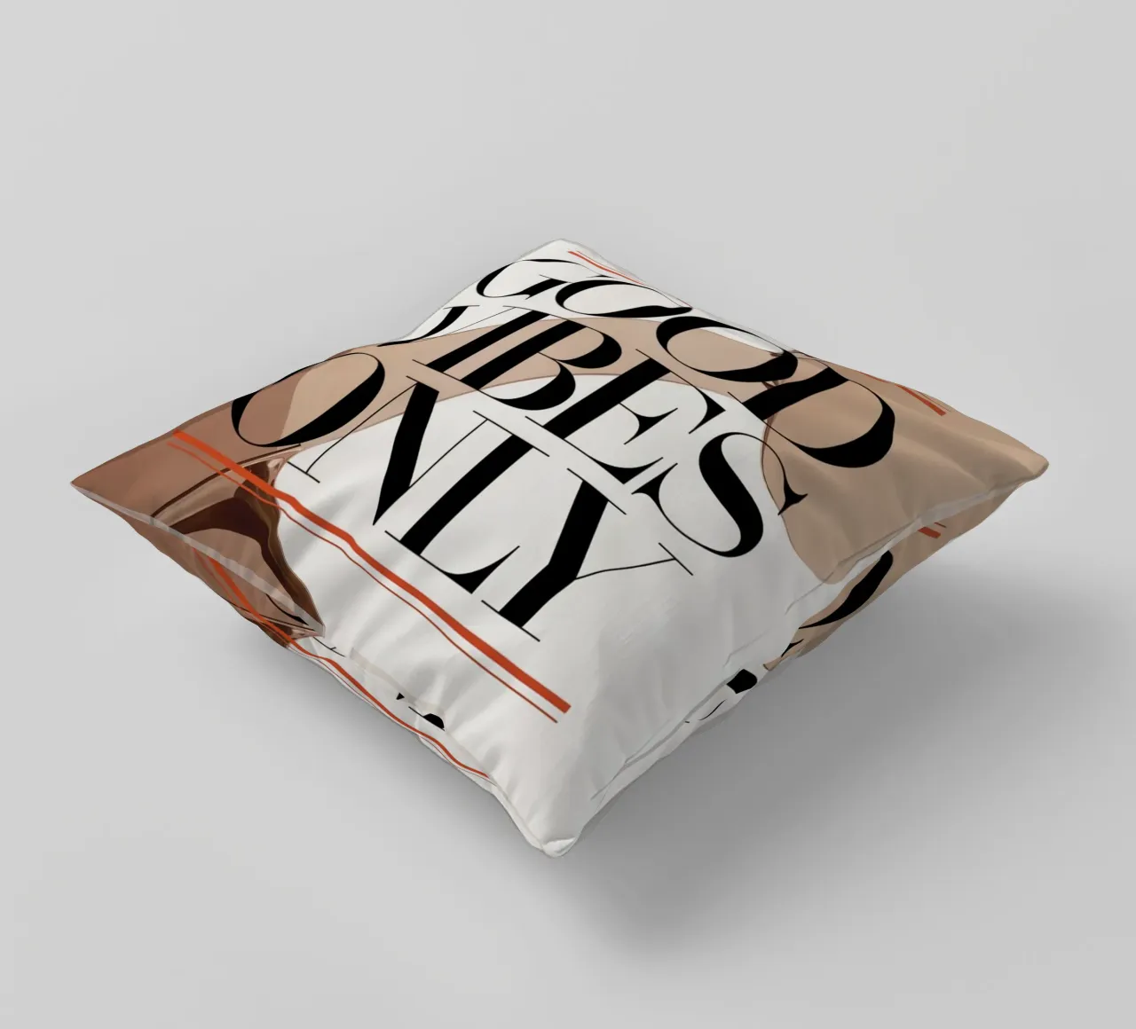 Good Vibes Only decorative cushion by logic