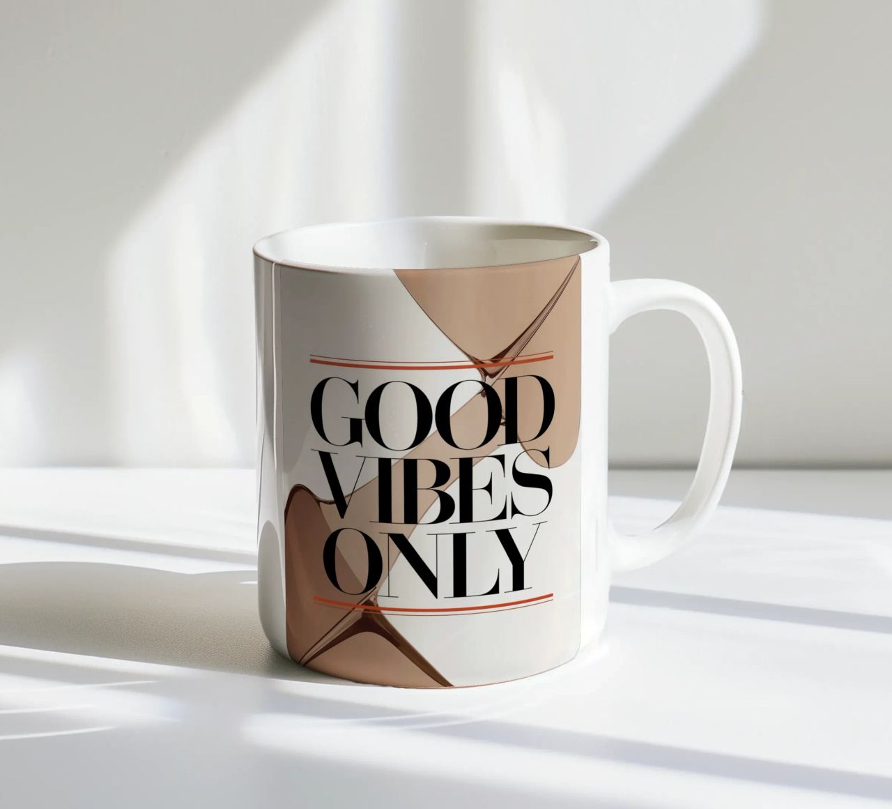 Solo buone vibrazioni tazza in ceramica da logic