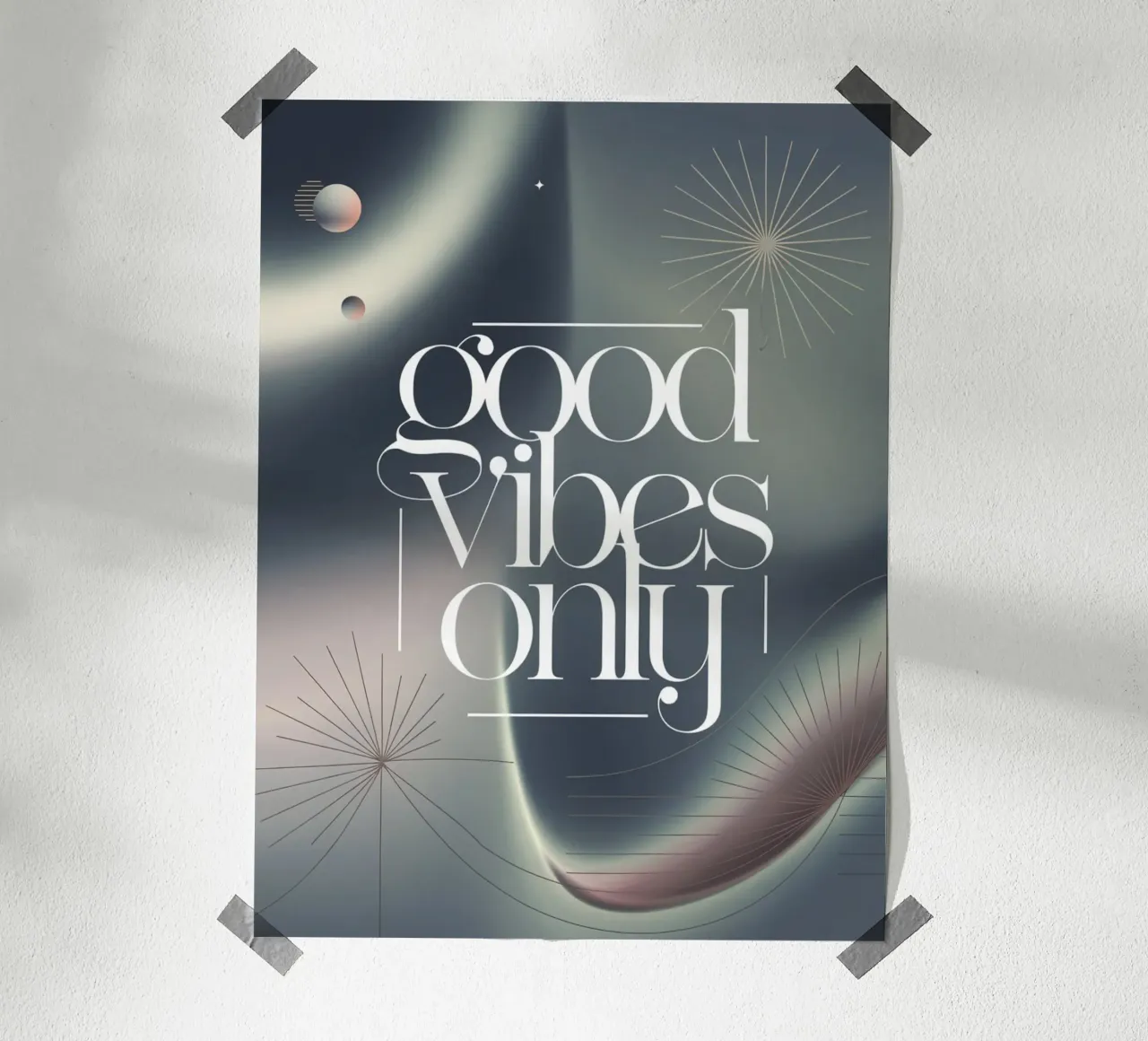 Good Vibes Only hahnemühle by logic