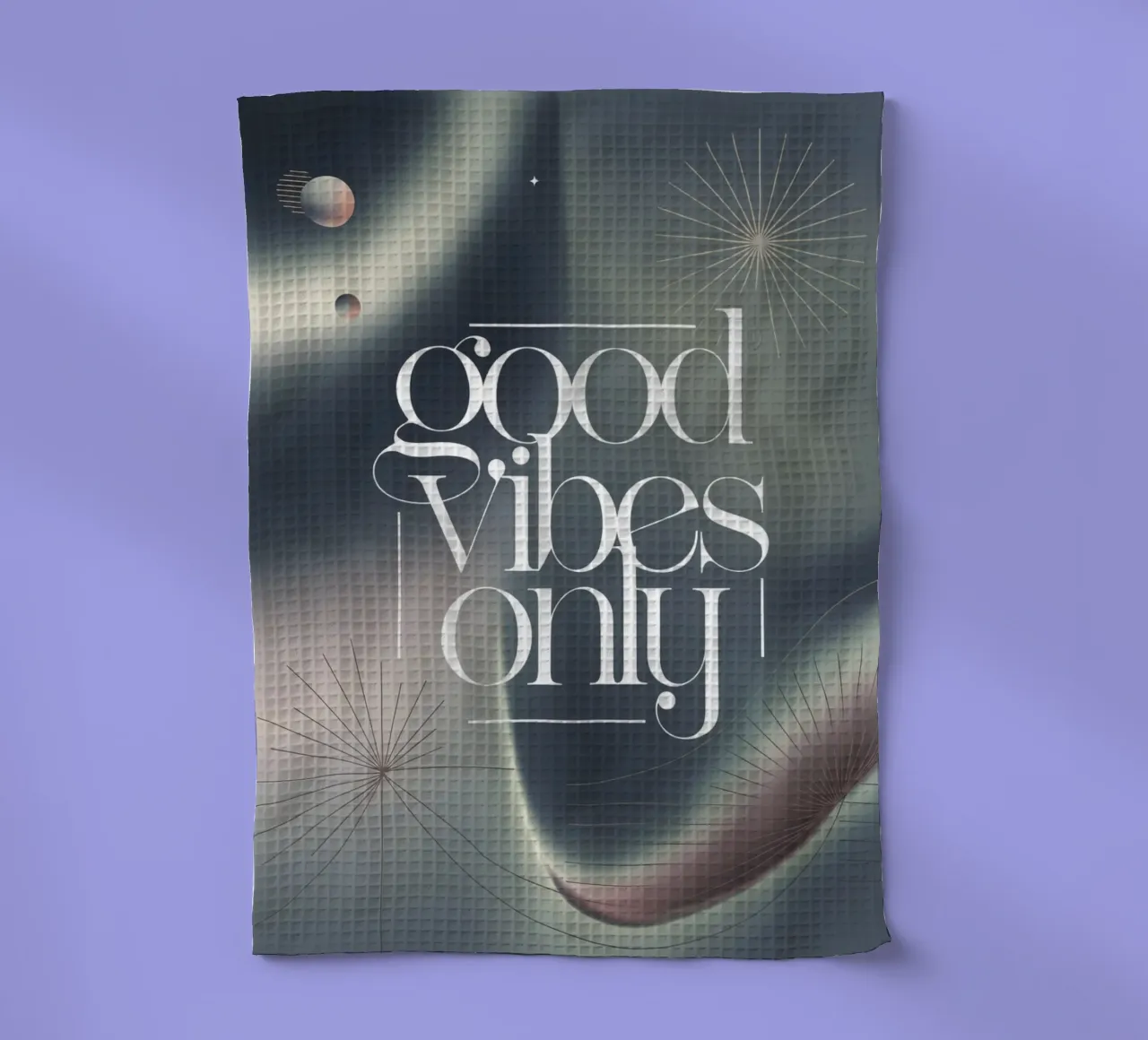 Good Vibes Only tea towel by logic