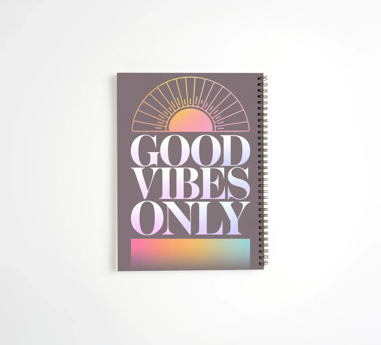 Good Vibes Only spiral notebook by logic