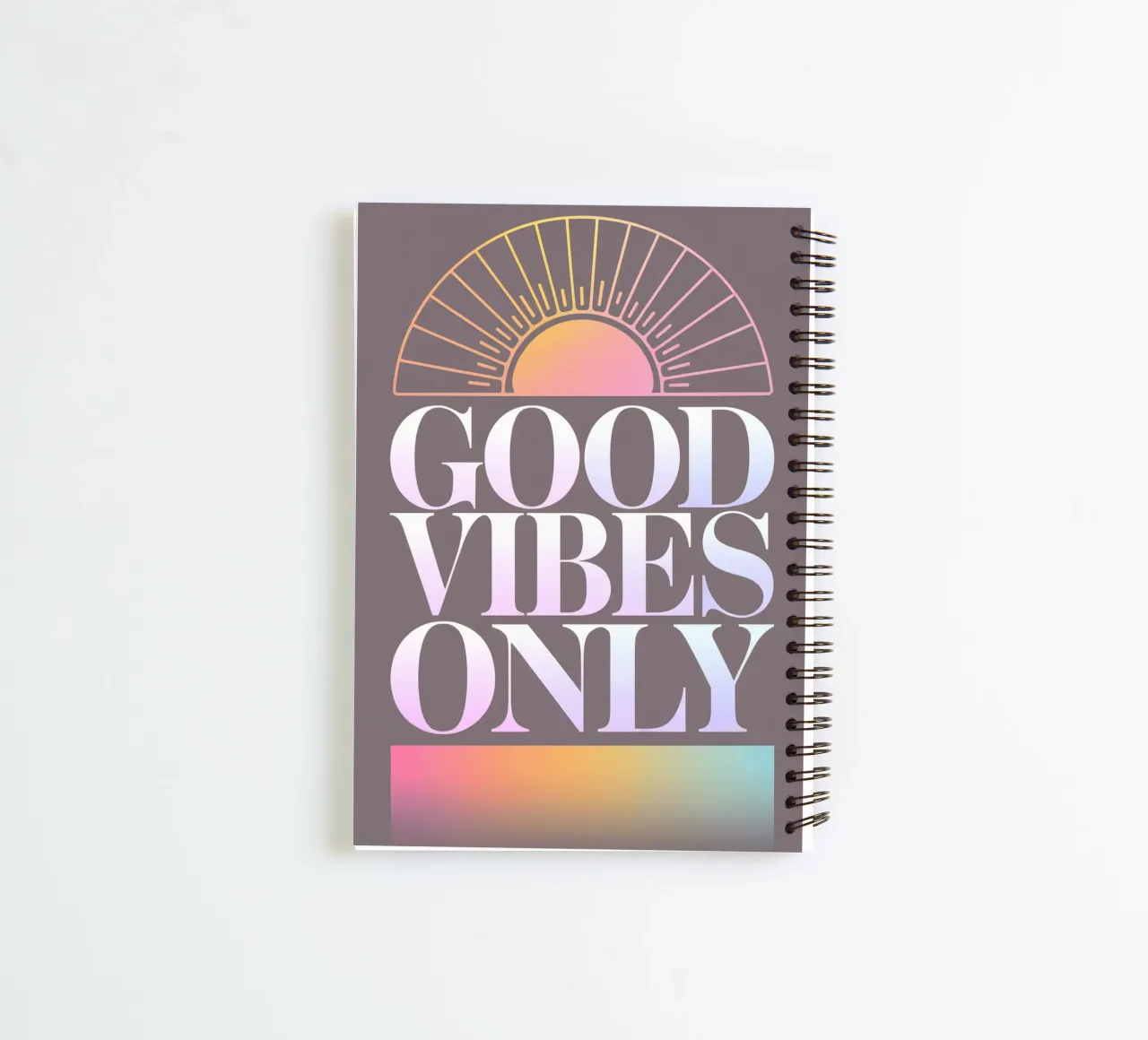 Good Vibes Only spiral notebook by logic