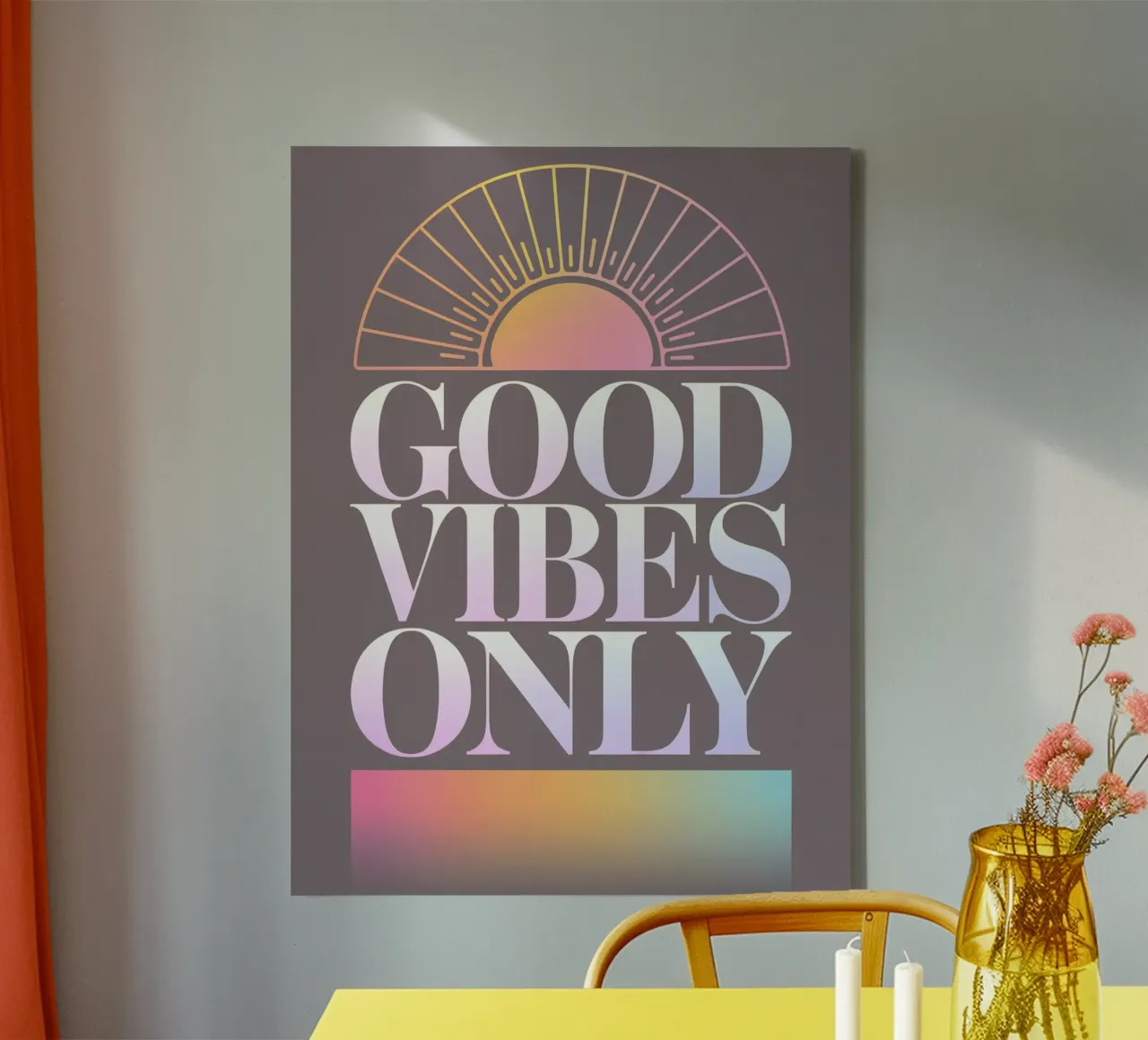 Good Vibes Only canvas by logic