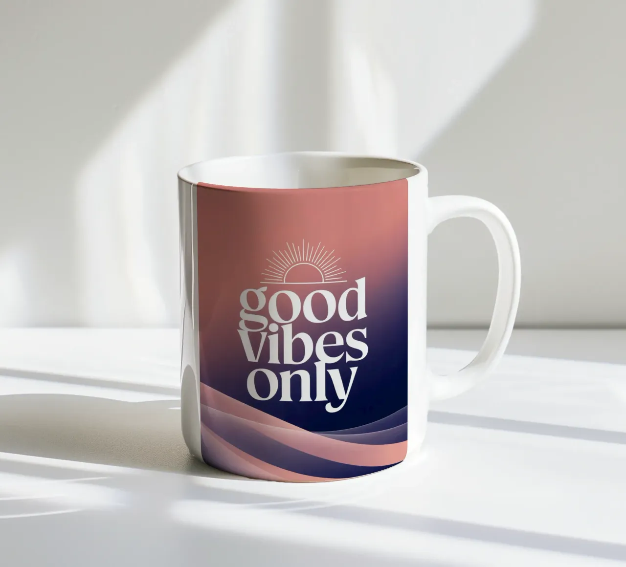 Nur gute Vibes Keramik Tasse von logic