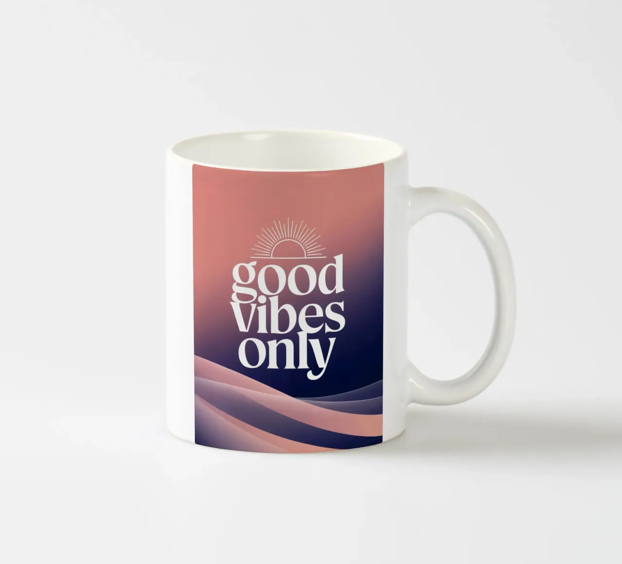 Nur gute Vibes Keramik Tasse von logic