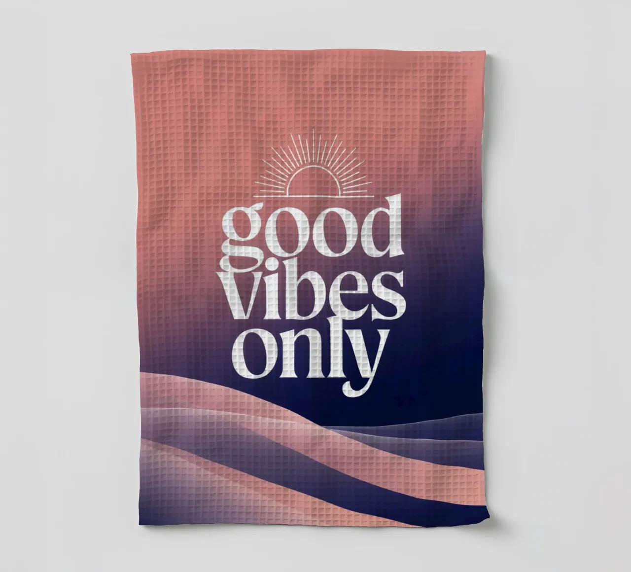 Good Vibes Only tea towel by logic