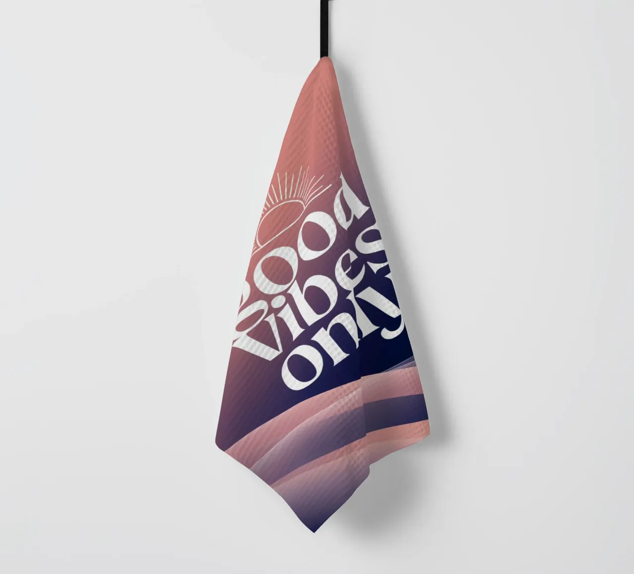 Good Vibes Only tea towel by logic