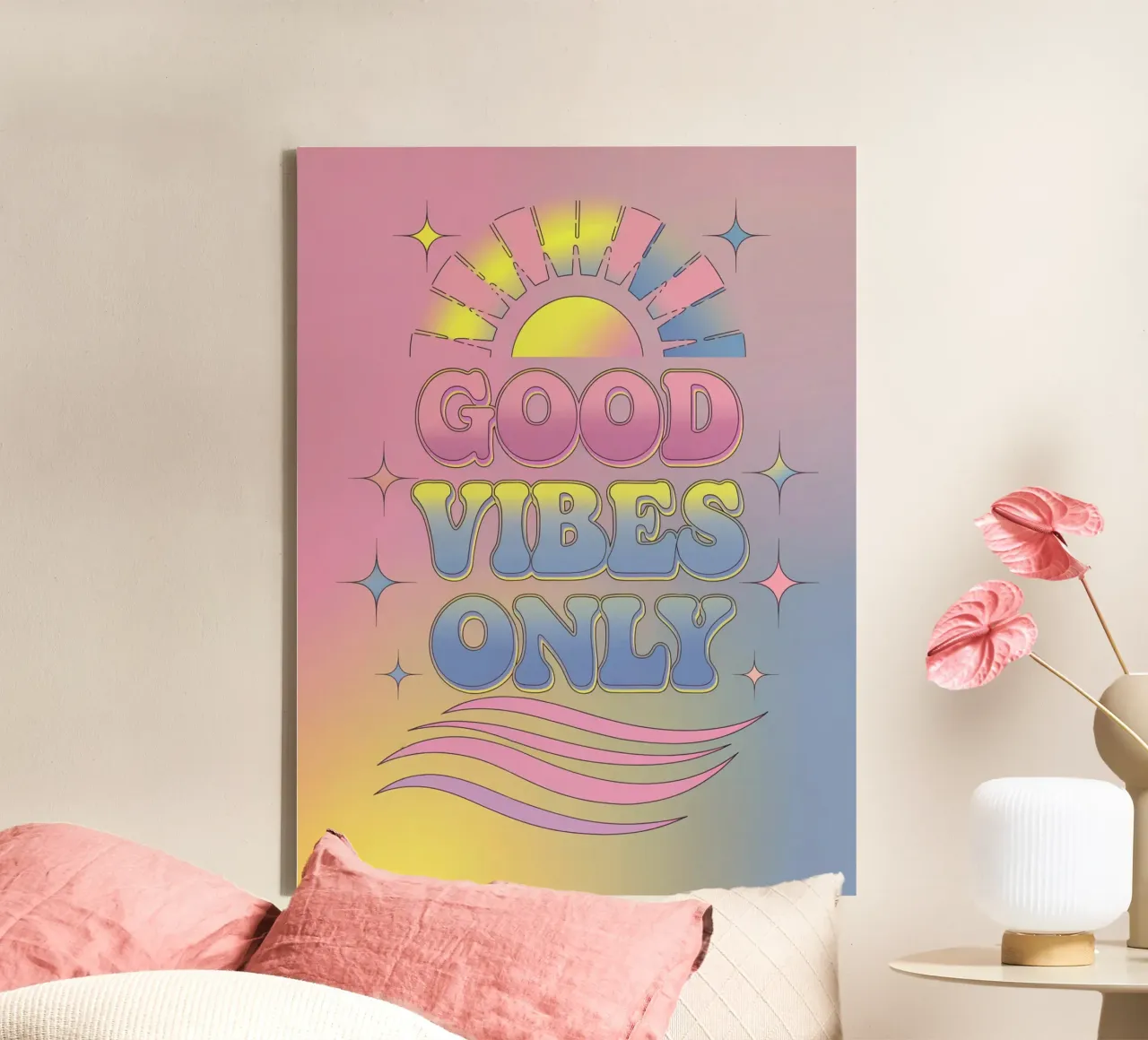 Good Vibes Only canvas by logic