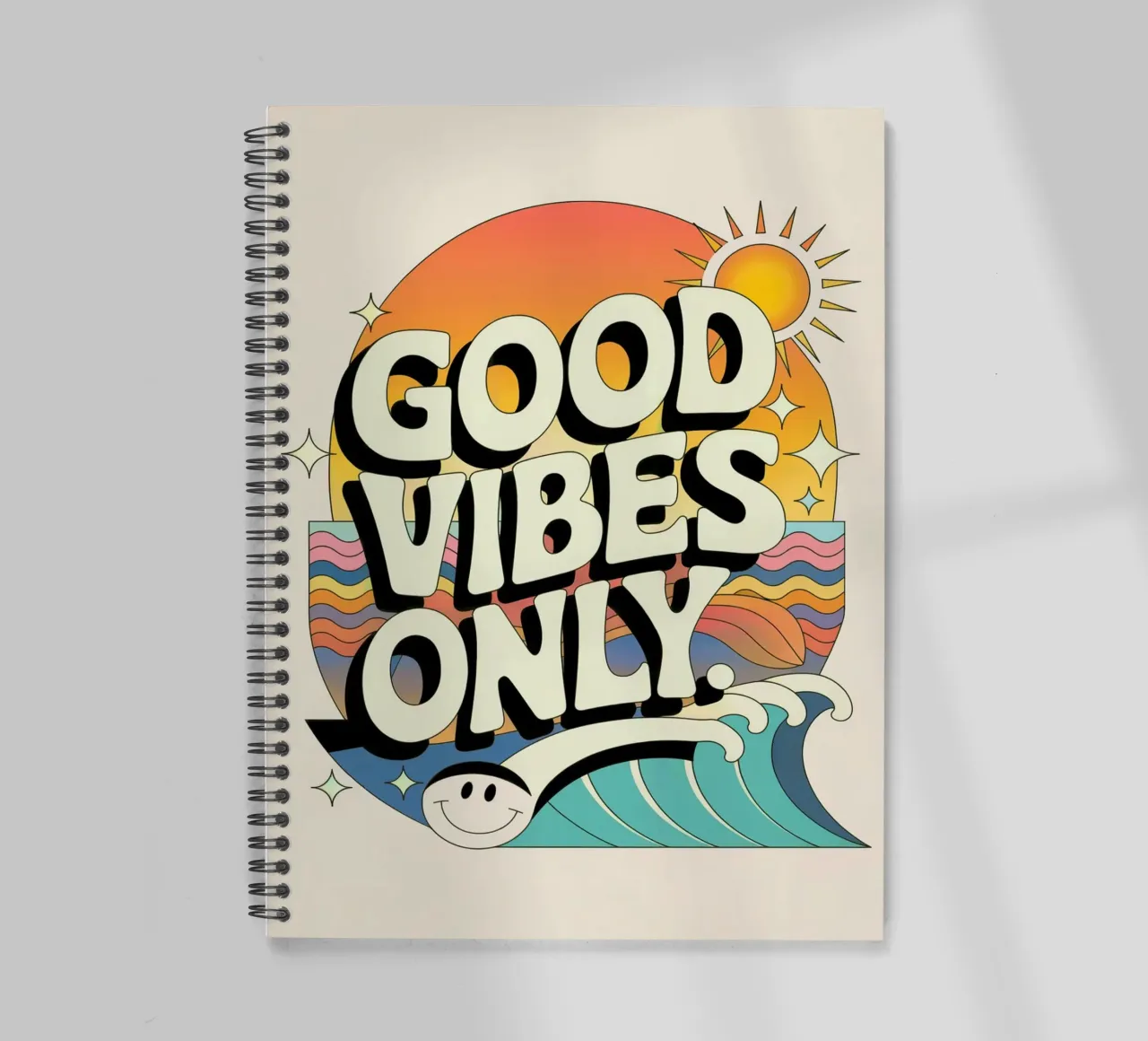 Good Vibes Only spiral notebook by logic
