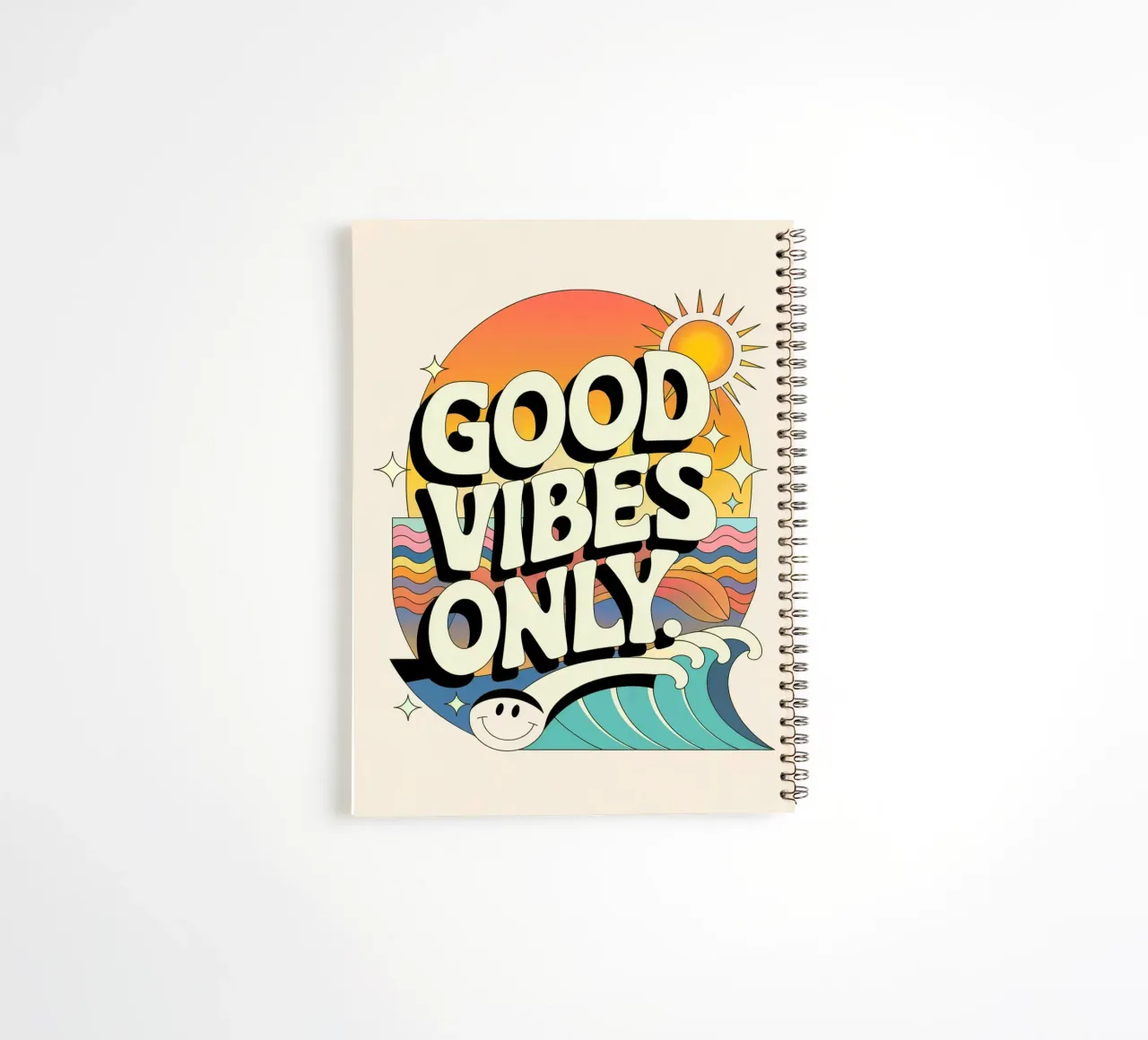Good Vibes Only spiral notebook by logic