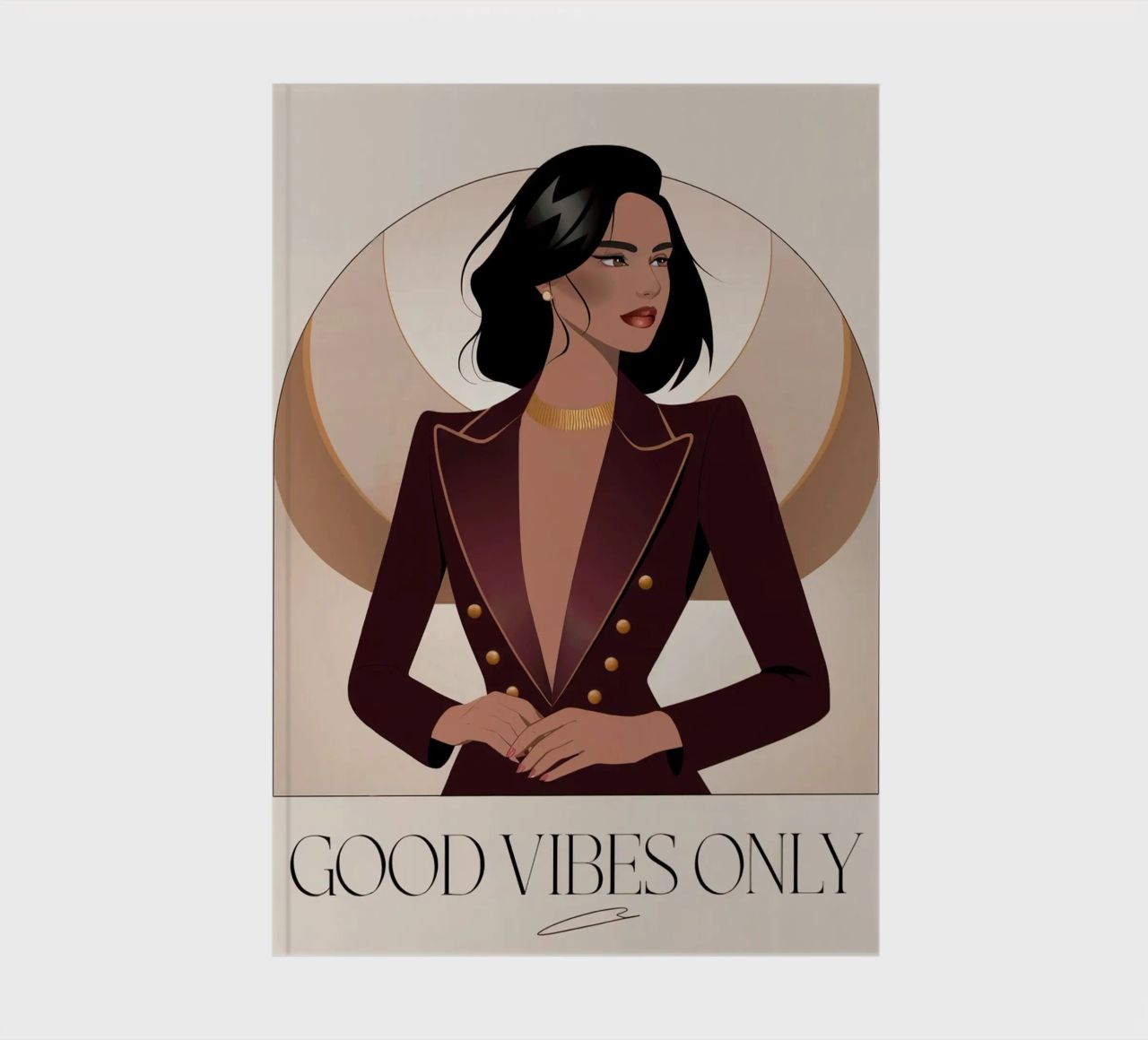 GOOD VIBES ONLY notebook by logic