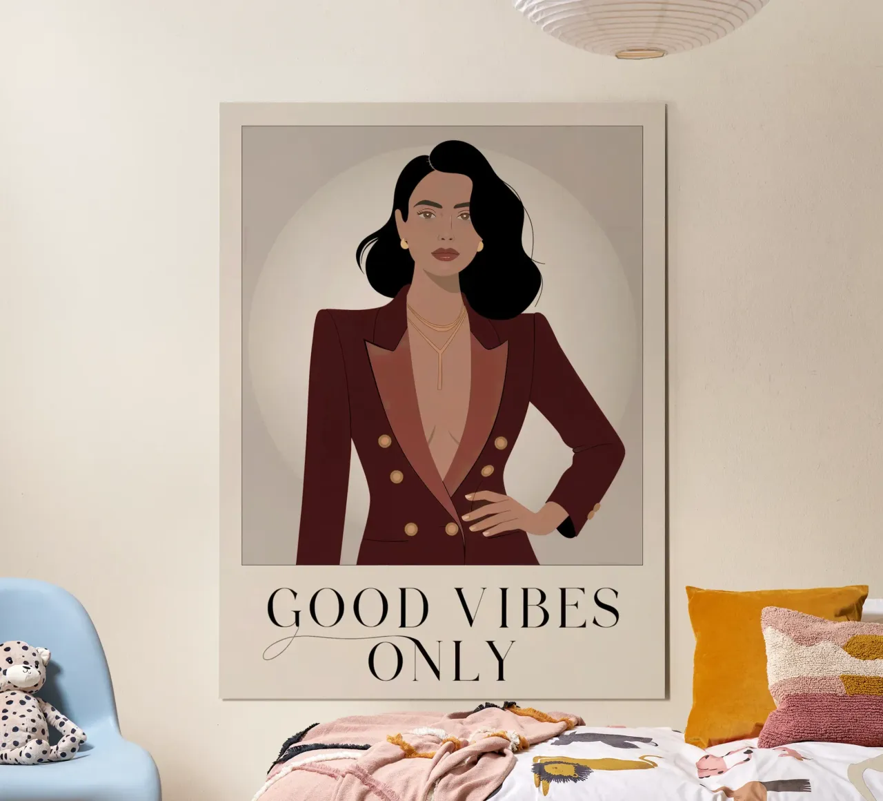 SOLO BUONE VIBRAZIONI poster da logic