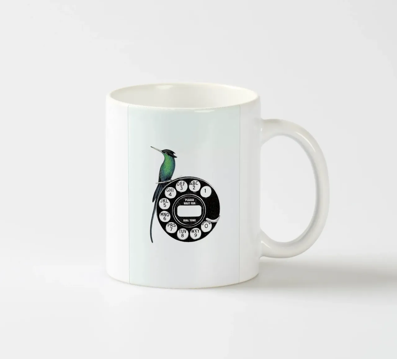 Call me tazza in ceramica da Rococco LA