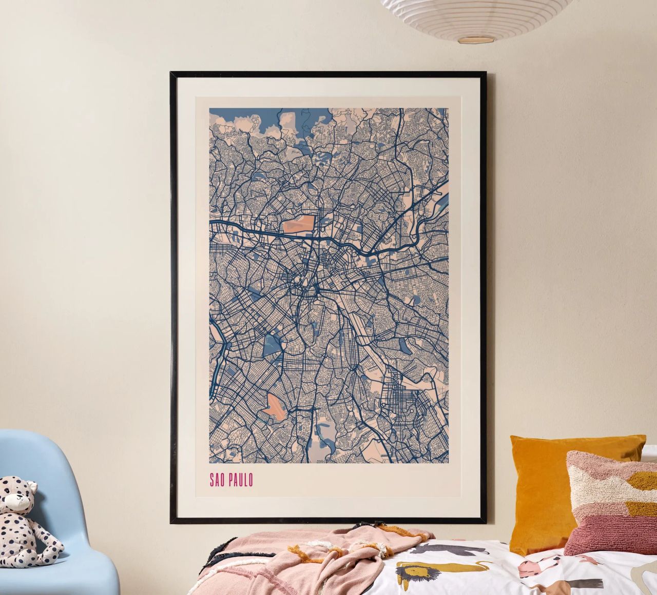 São Paulo - Das Herz Brasiliens Poster von MOOODZART