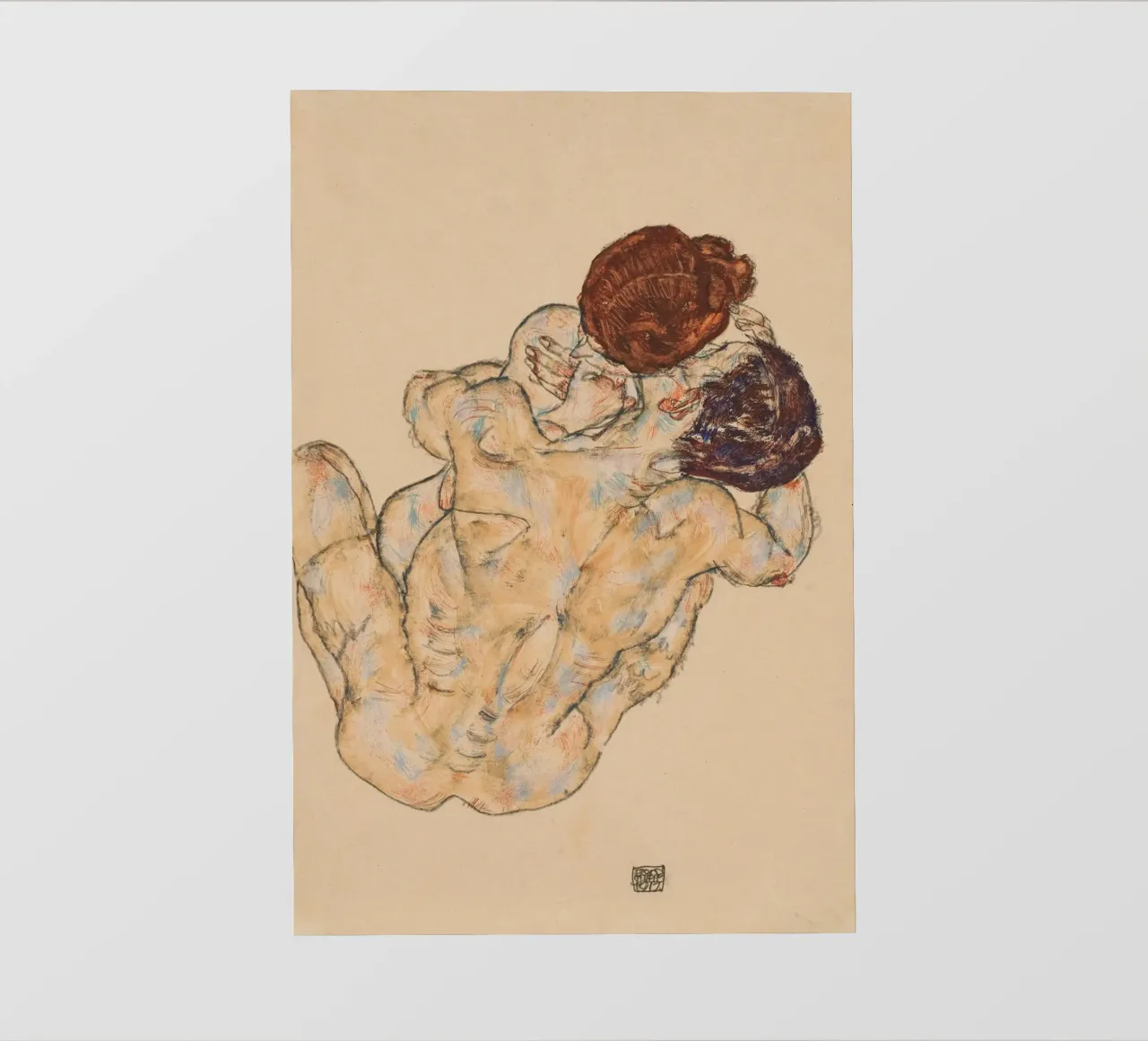 Egon Schiele - Abbraccio telo in pvc da ARTOTHEK
