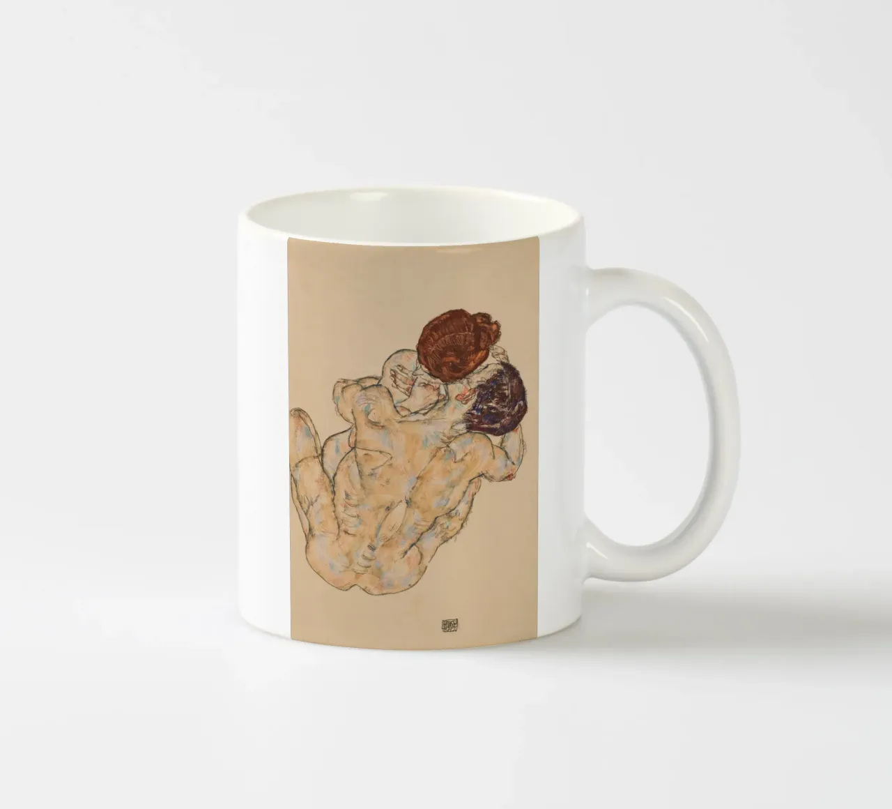 Egon Schiele - Abbraccio tazza in ceramica da ARTOTHEK