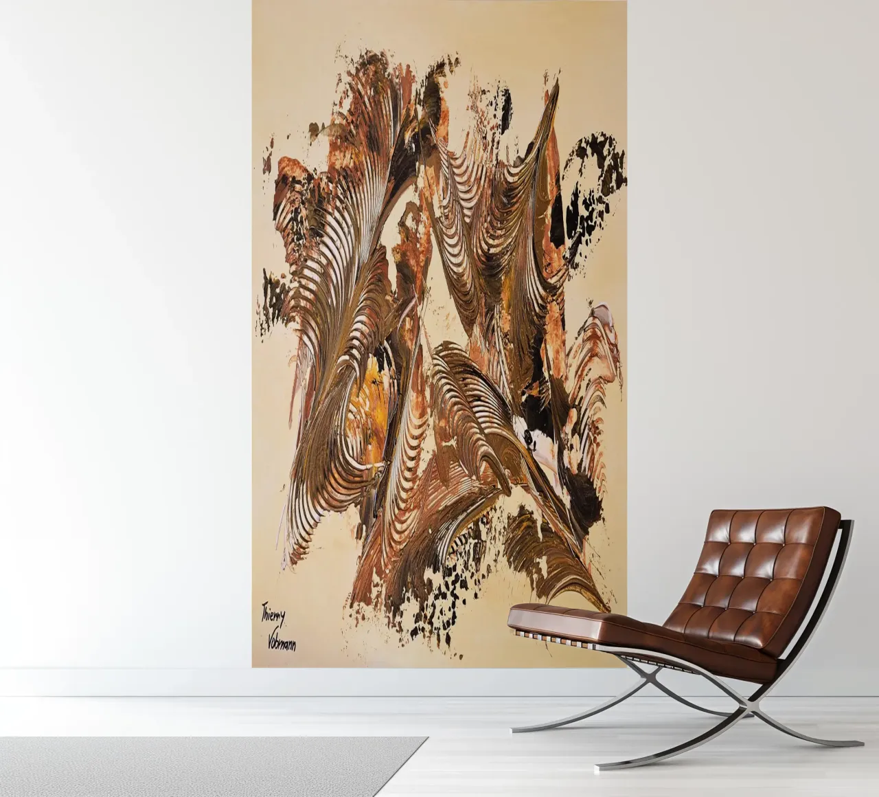 IDEAL GIFT 129 carta da parati fotografica da Thierry Vobmann Abstract painting