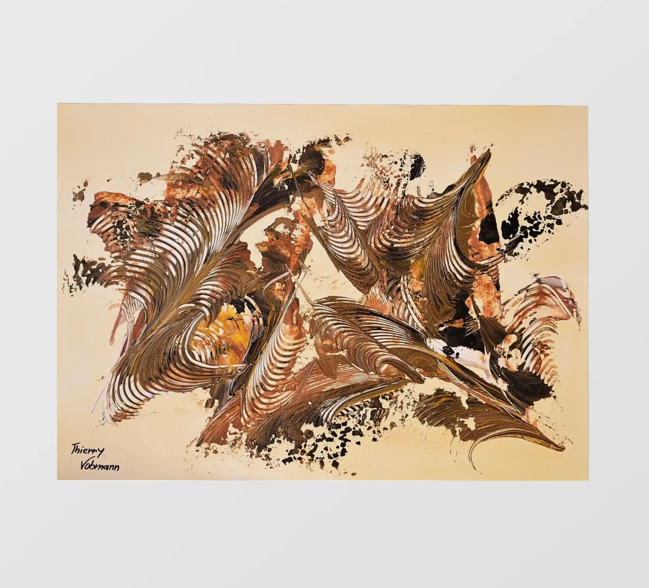 IDEAL GIFT 129 carta da parati fotografica da Thierry Vobmann Abstract painting