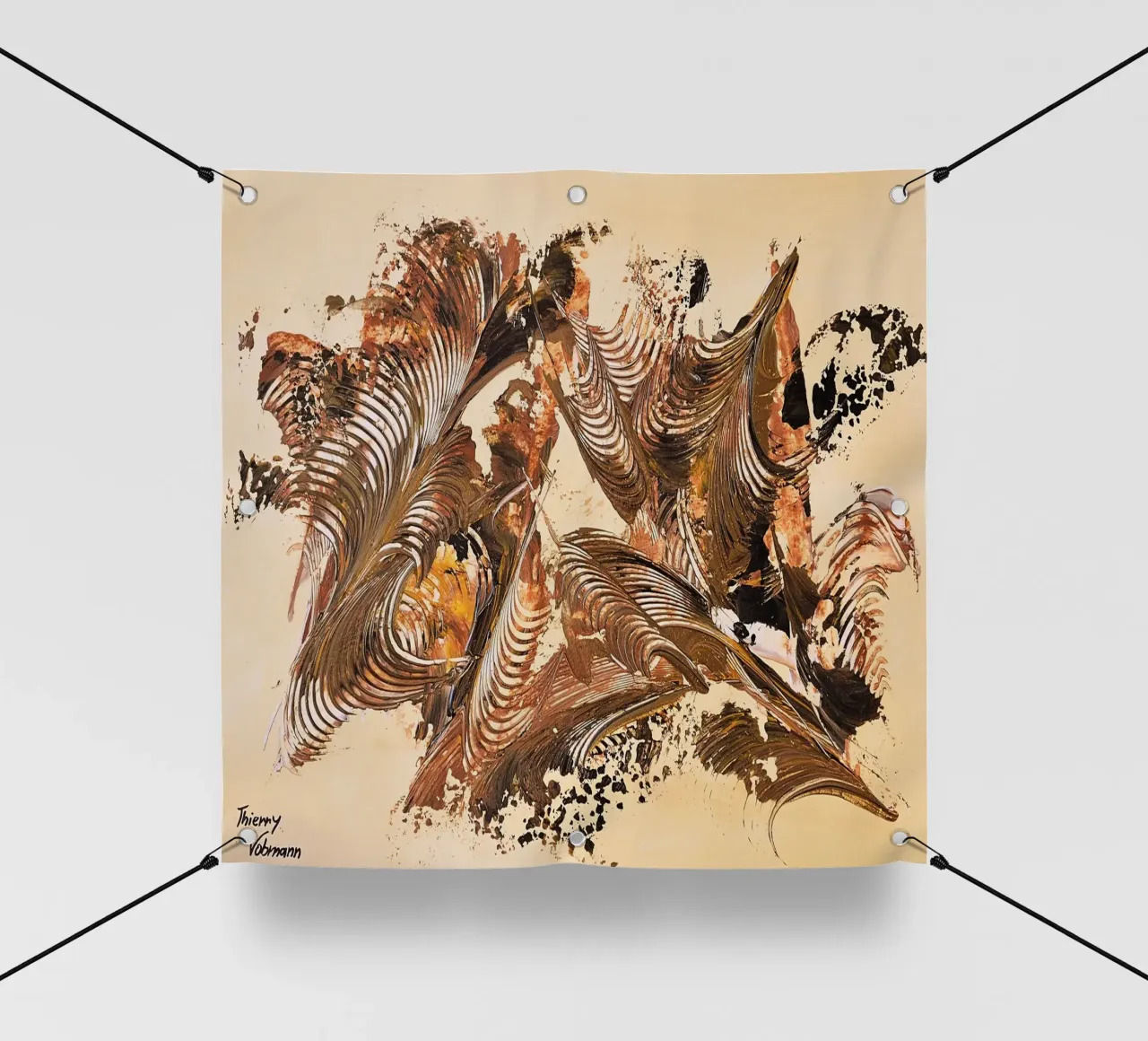 IDEAL GIFT 129 PVC Plane von Thierry Vobmann Abstract painting