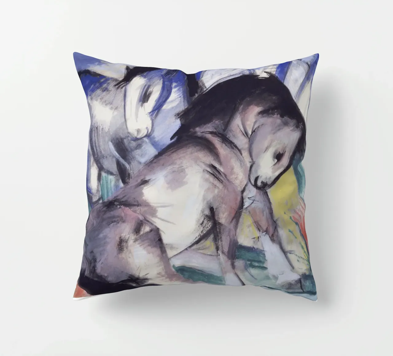 Franz Marc - Due cavalli cuscino da ARTOTHEK