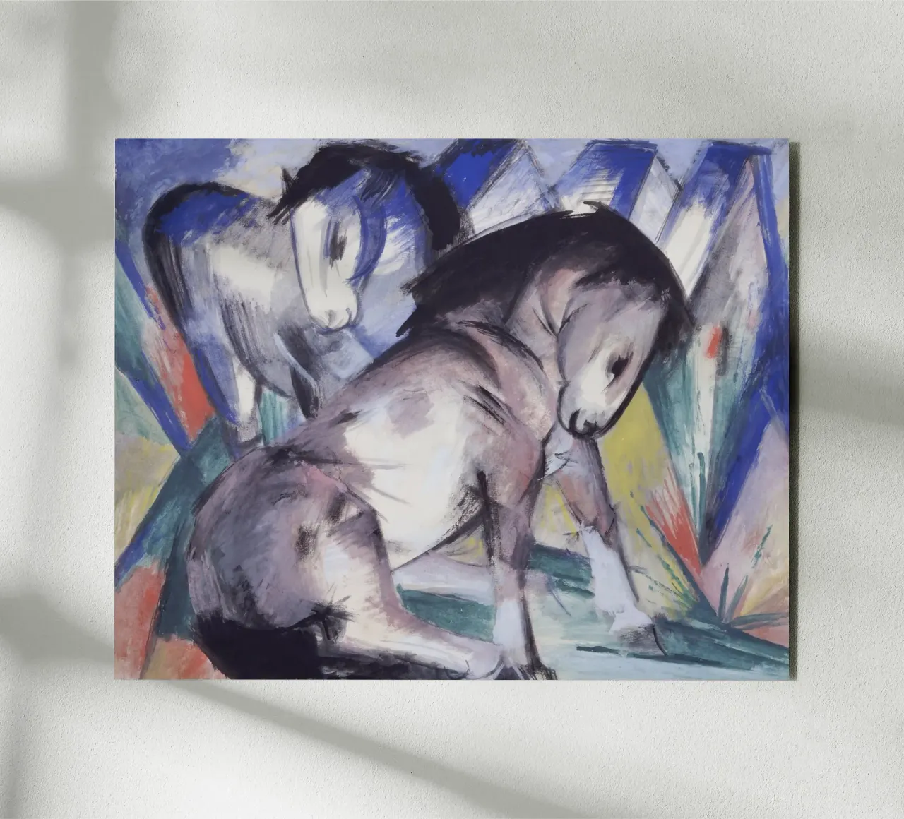 Franz Marc - Due cavalli alluminio dibond da ARTOTHEK