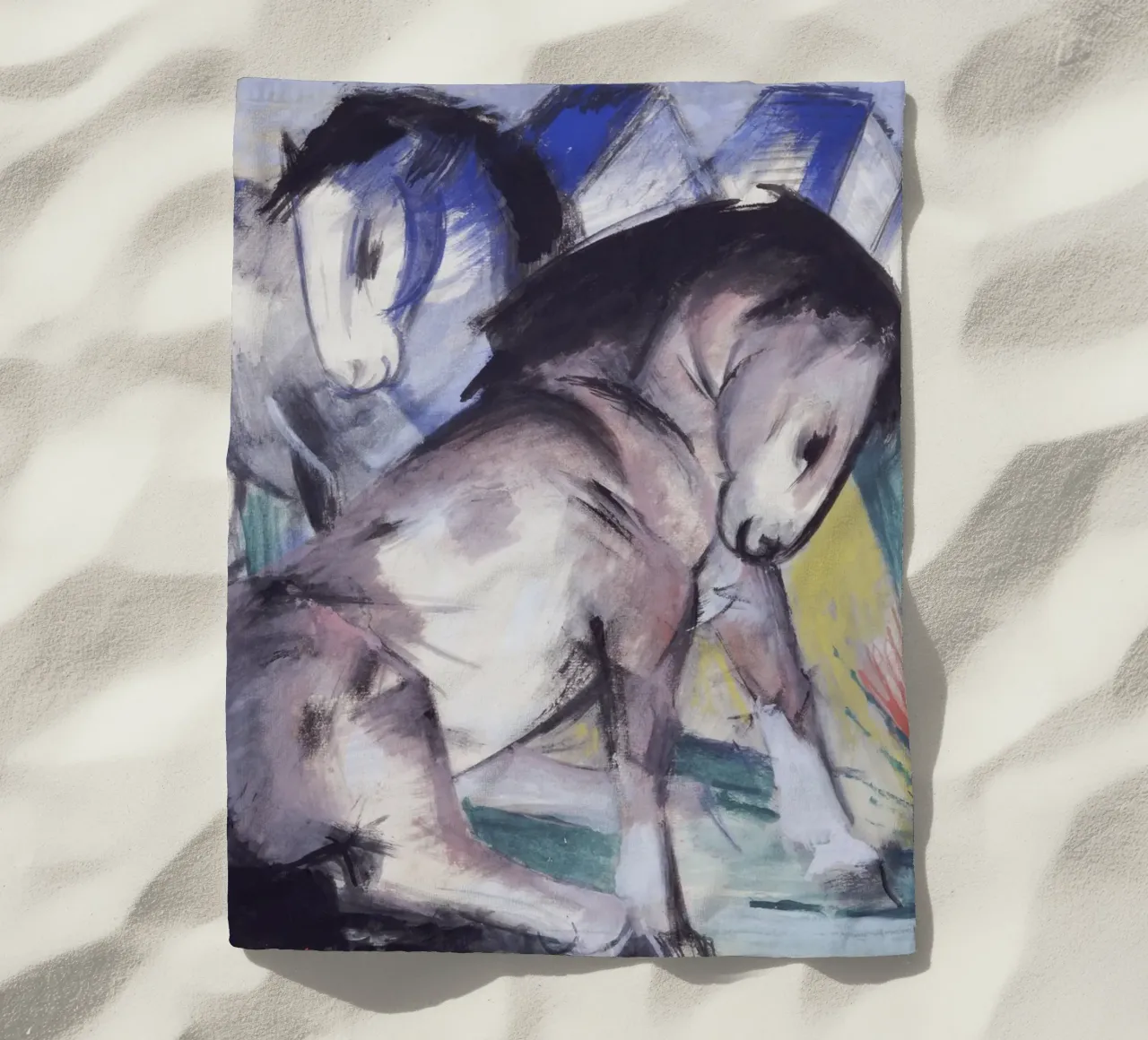 Franz Marc - Due cavalli telo mare da ARTOTHEK