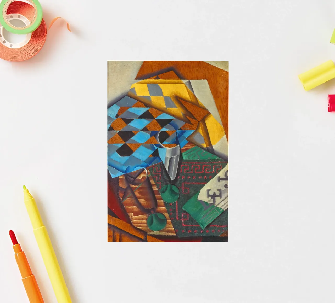 Juan Gris - The chess-board sticker by ARTOTHEK