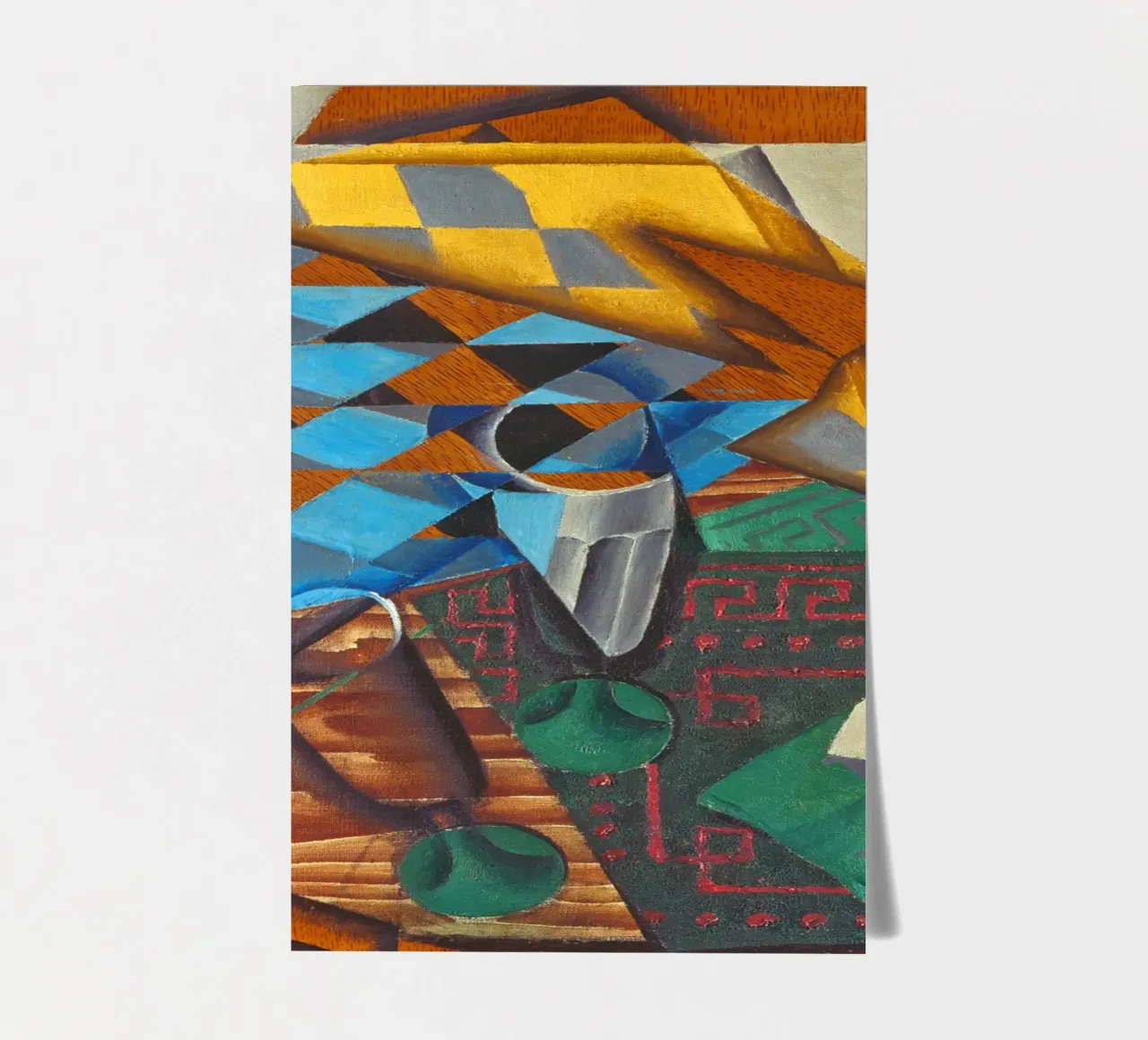 Juan Gris - Das Schachbrett Stickerbogen von ARTOTHEK