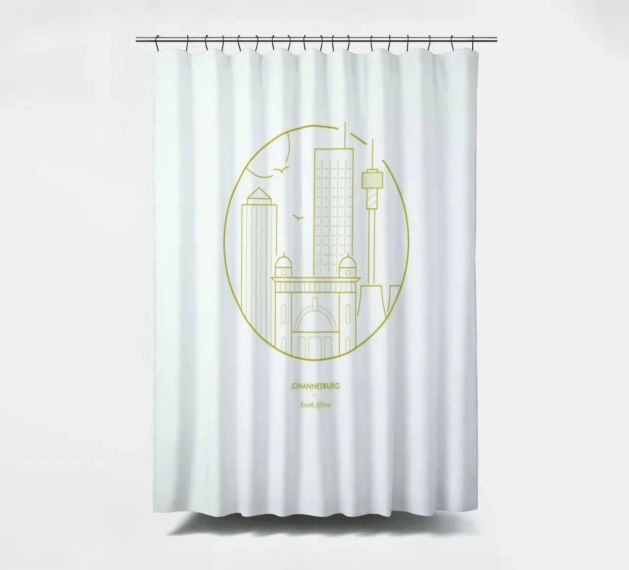 Johannesburg shower curtain by Dean Smith