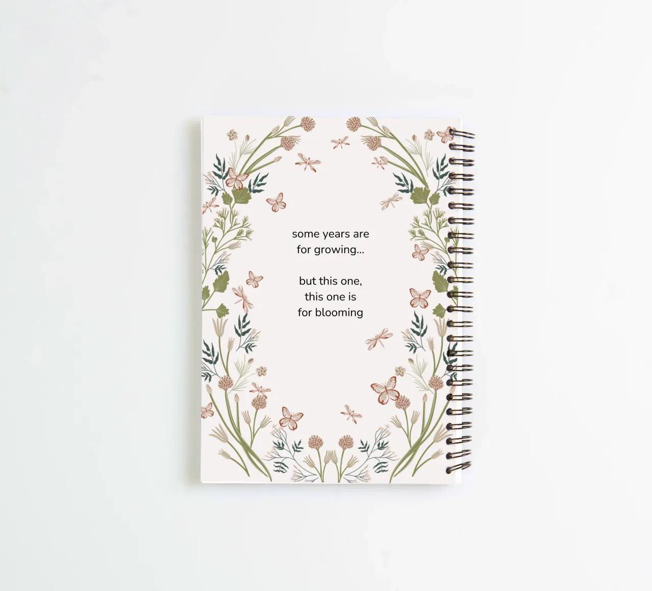 This year is for blooming spiral notebook by anisillustration