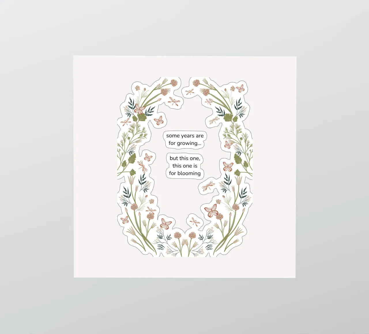 This year is for blooming Sticker von anisillustration