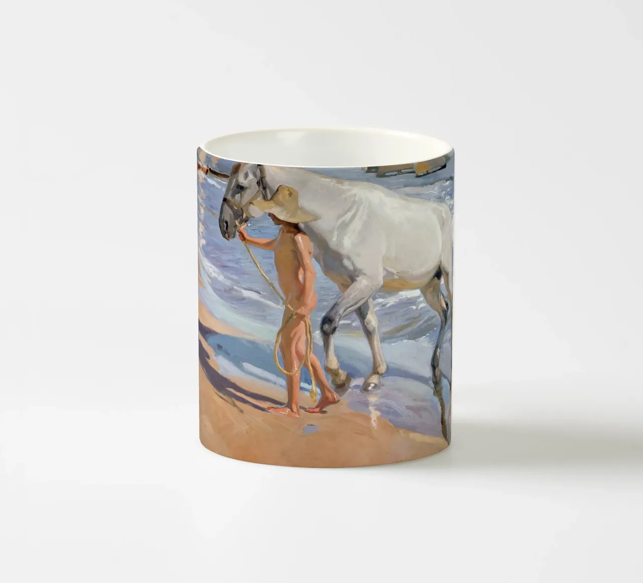Joaquin Sorolla - Bathing of a Horse ceramic mug by ARTOTHEK