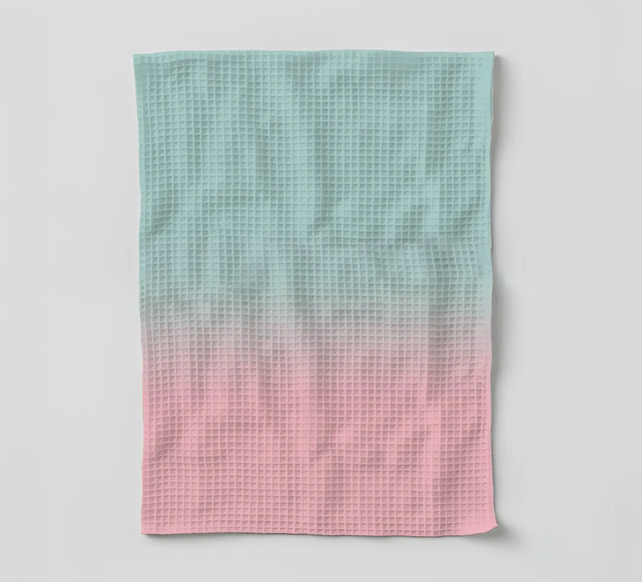 Fade Gradient Türkis Rosa Pastell torchon de BAINAI