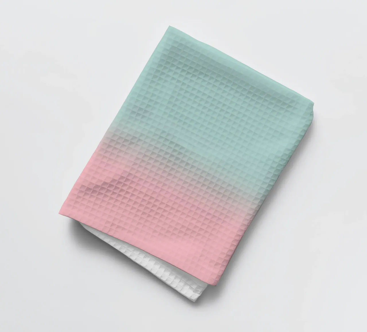 Fade Gradient Türkis Rosa Pastell torchon de BAINAI